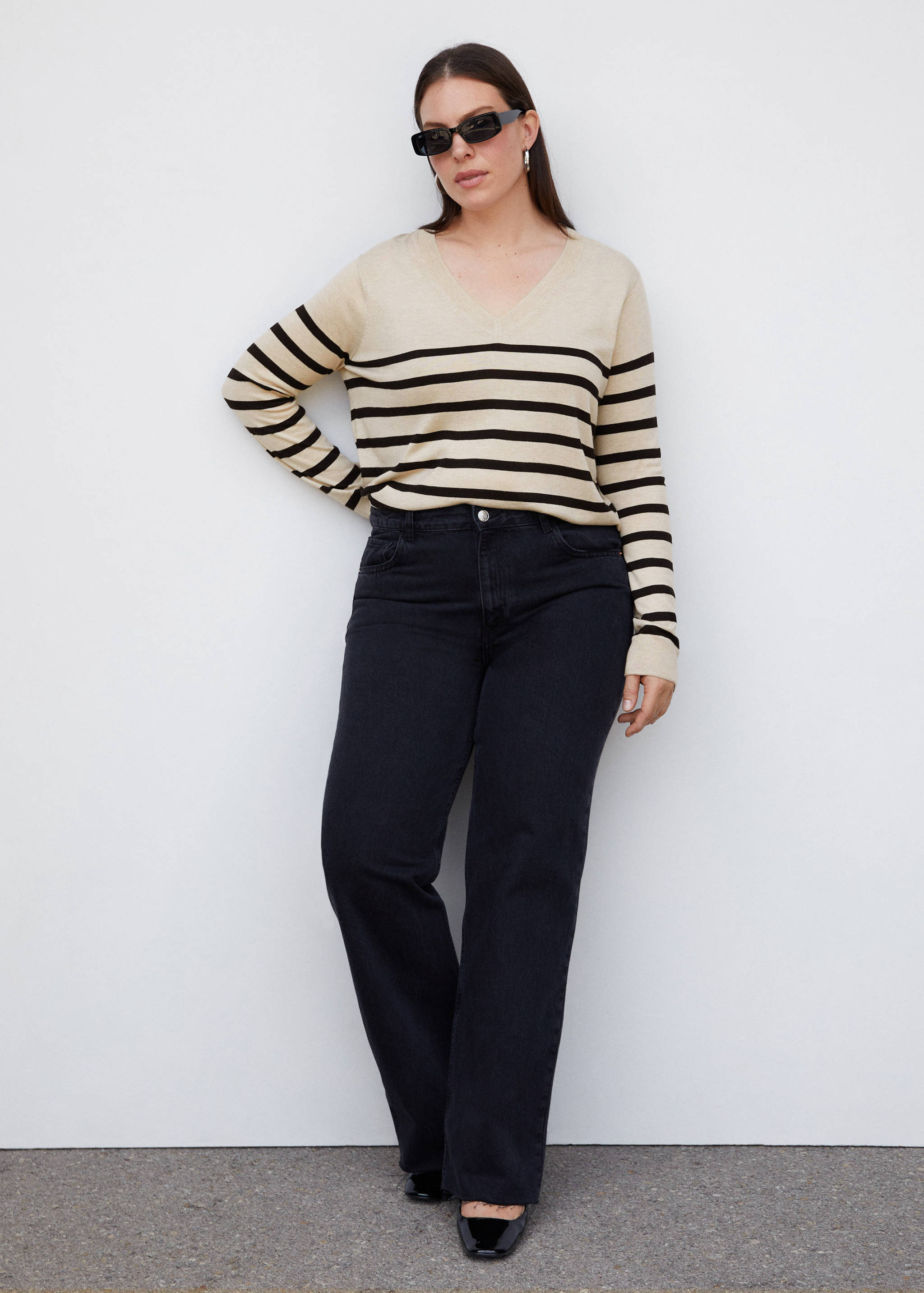 Striped fine-knit sweater - Details of the article 3