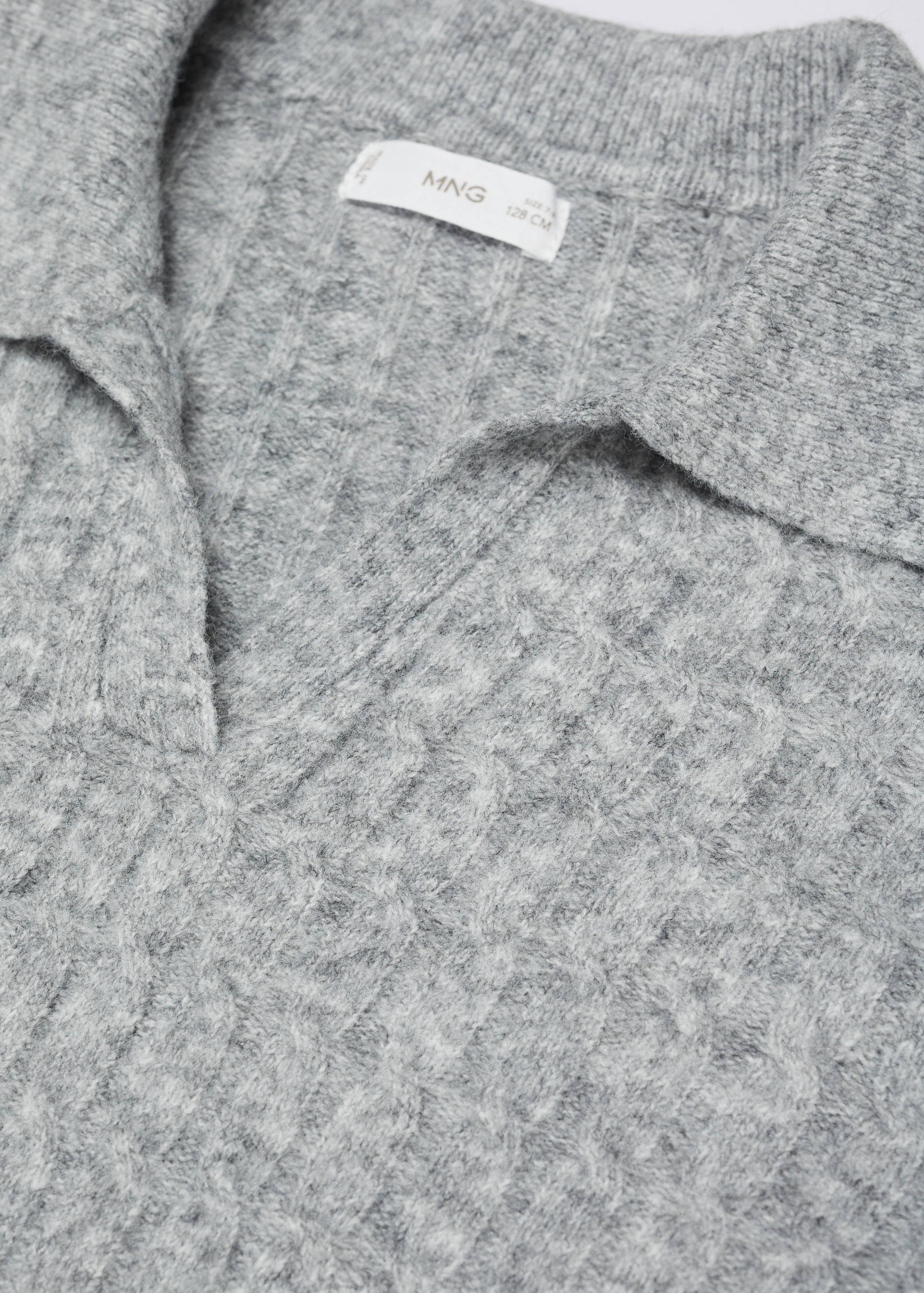 Úpletový svetr s polo límečkem - Detail zboží 8