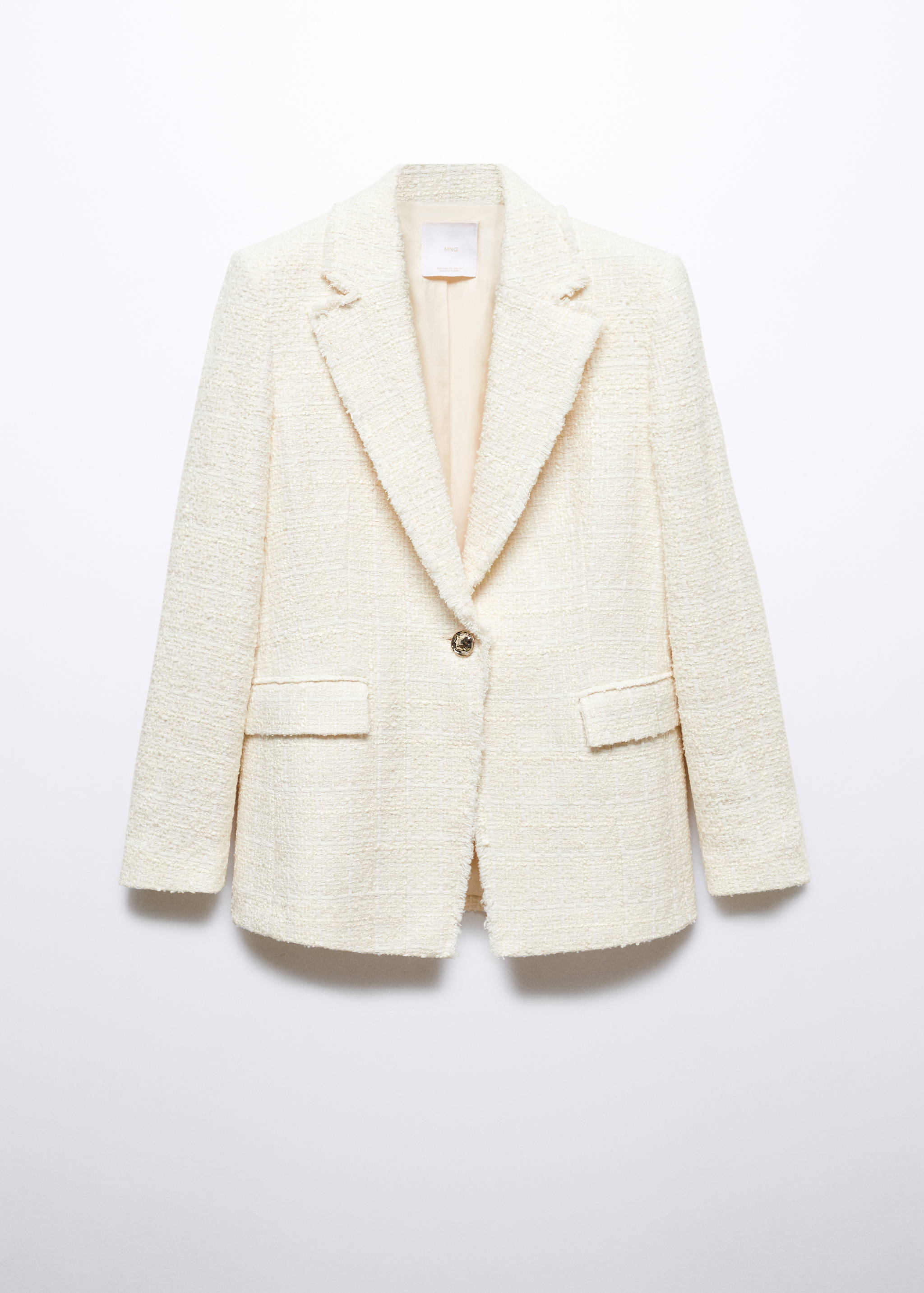 Tweed blazer with jewel button - Article without model