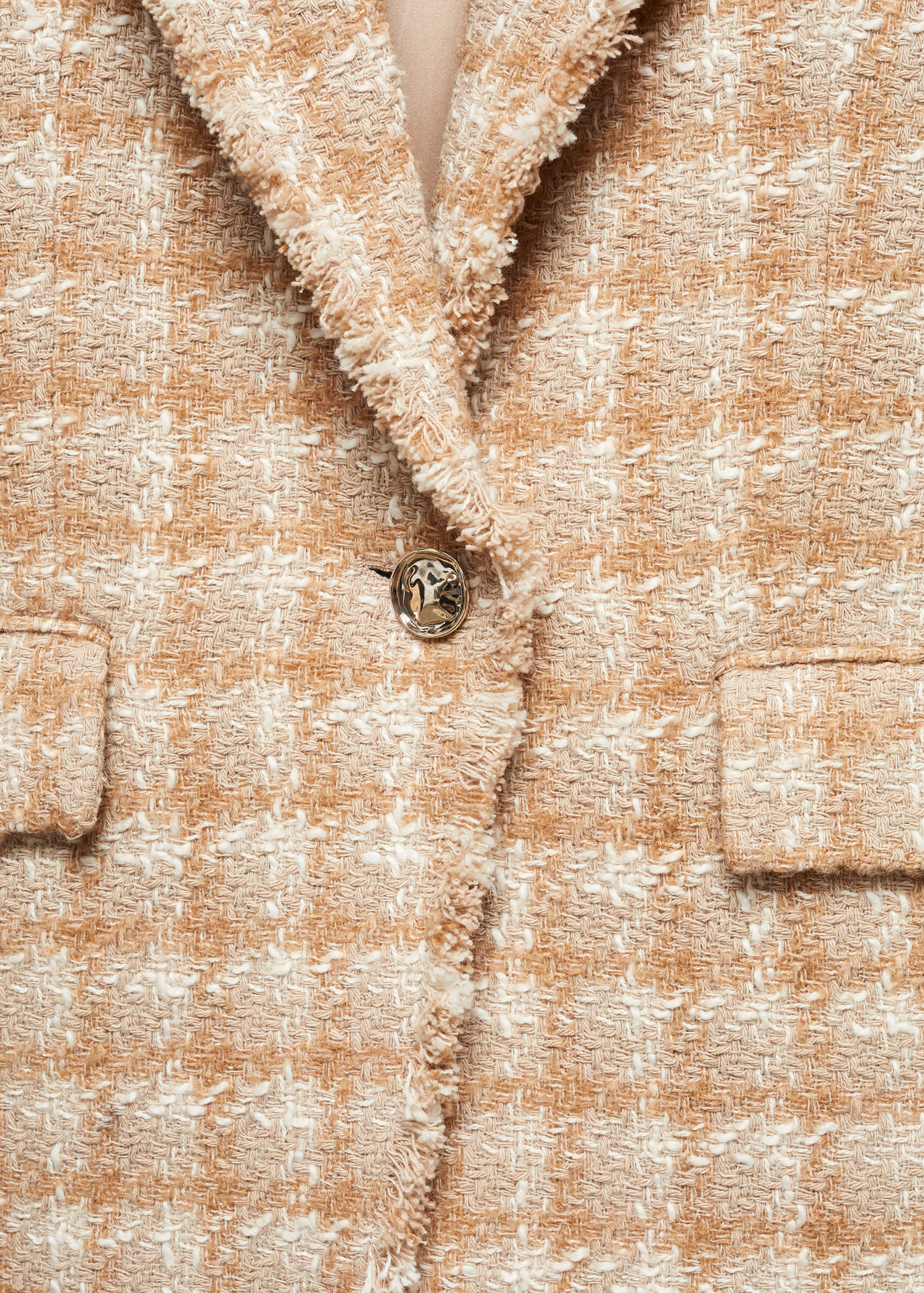 Tweed blazer with jewel button - Details of the article 8