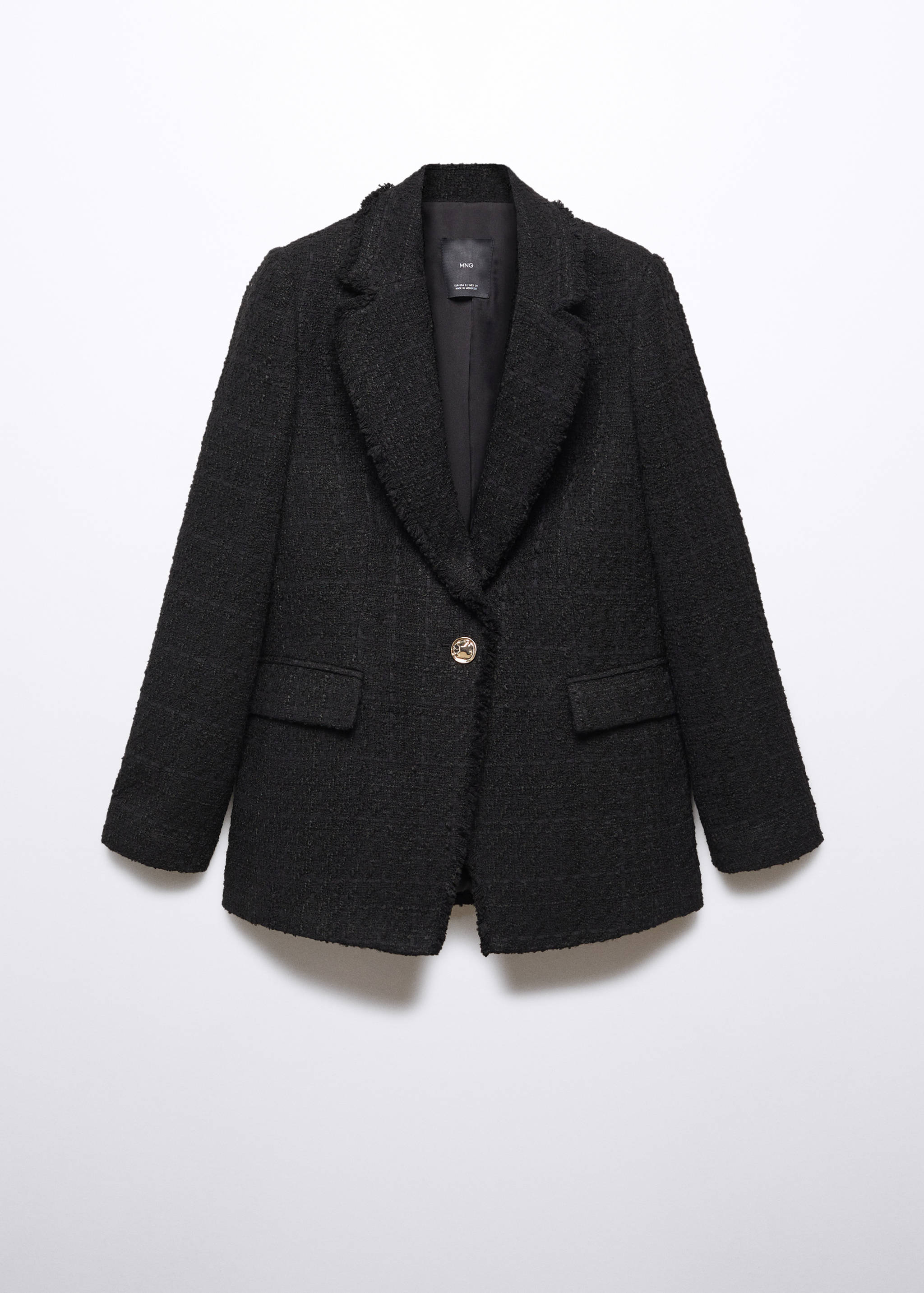 Tweed blazer with jewel button - Article without model