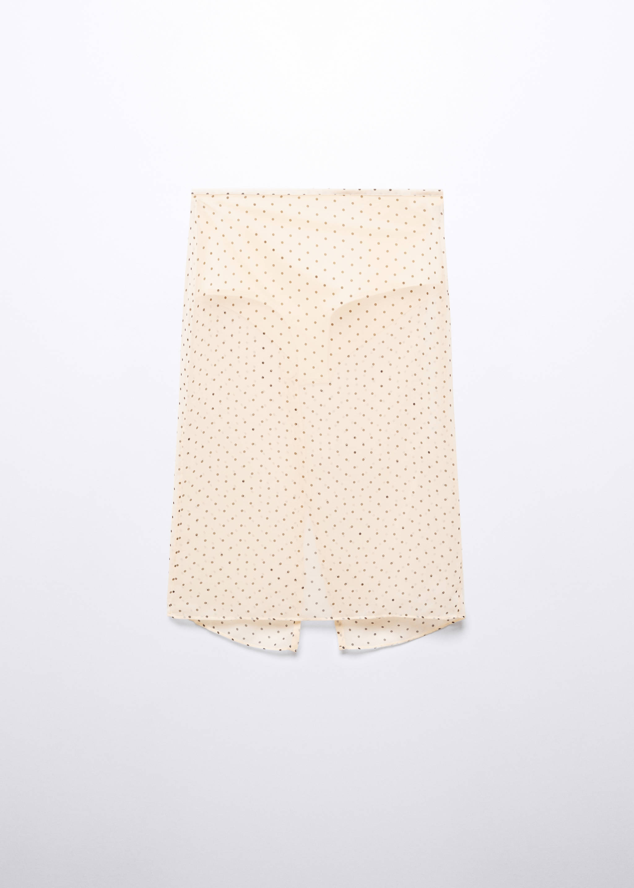 Halvtransparent prickig kjol - Artikel utan modell