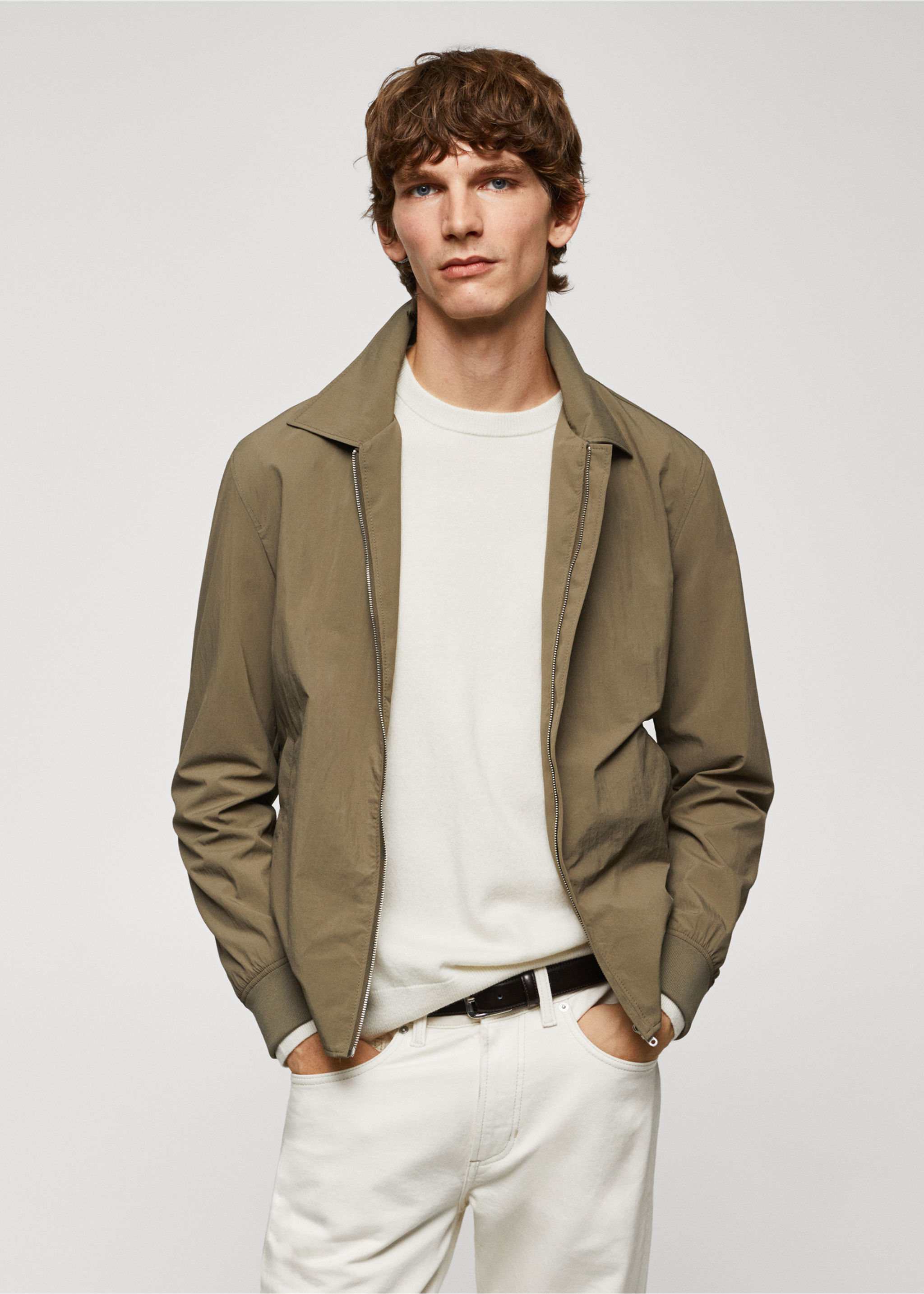 Lightweight technical-fabric jacket - Medium plane