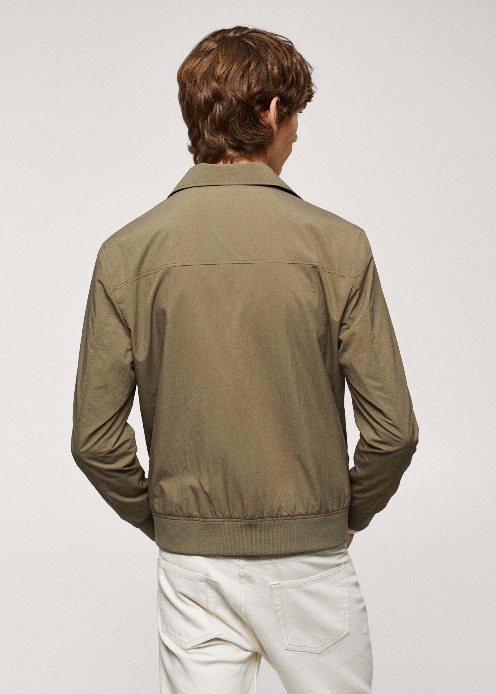 Lightweight technical-fabric jacket - Reverse of the article