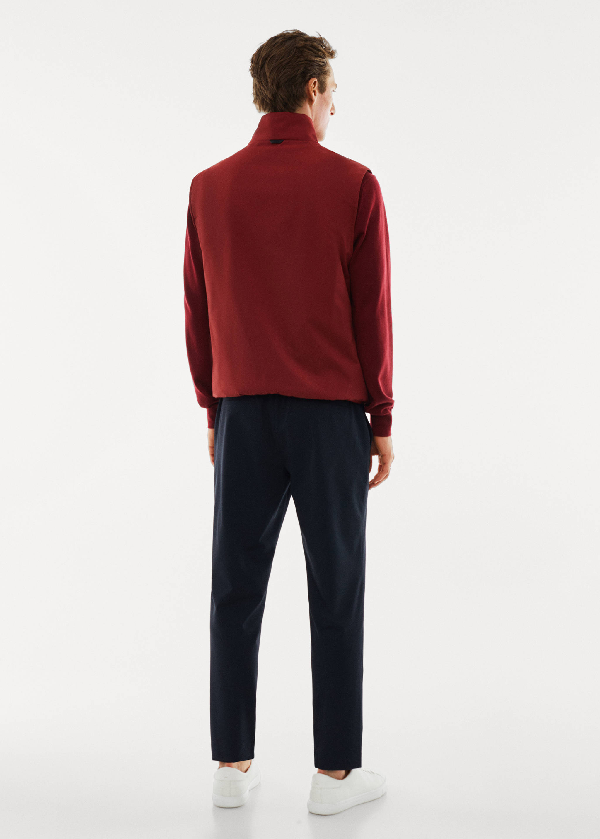 Lightweight quilted water-repellent quilted gilet - Reverse of the article