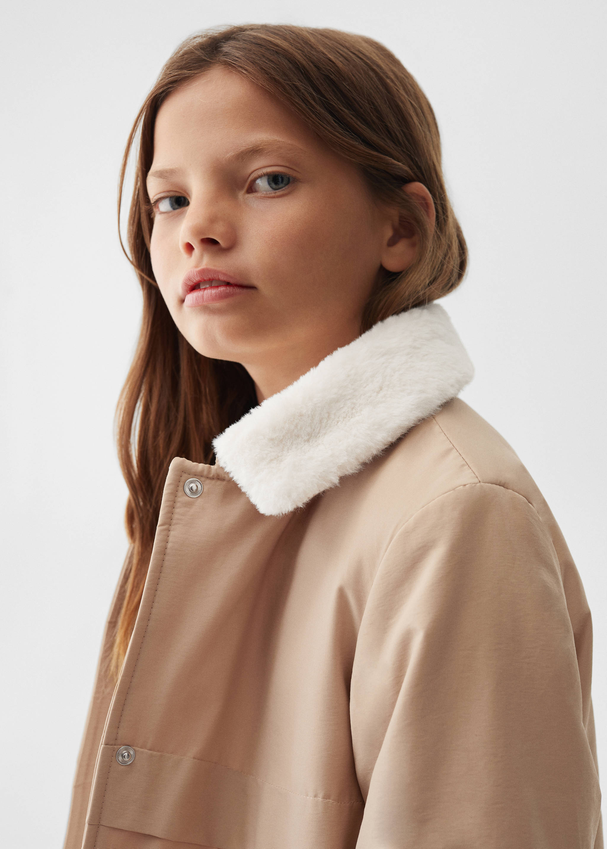 Trench matelassé doublure imitation fourrure - Détail de l'article 1