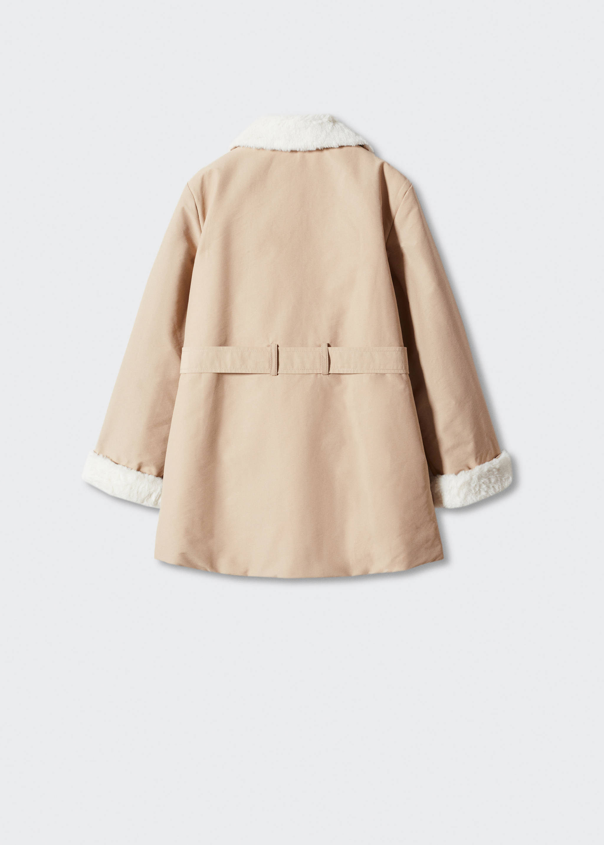 Trench matelassé doublure imitation fourrure - Verso de l’article