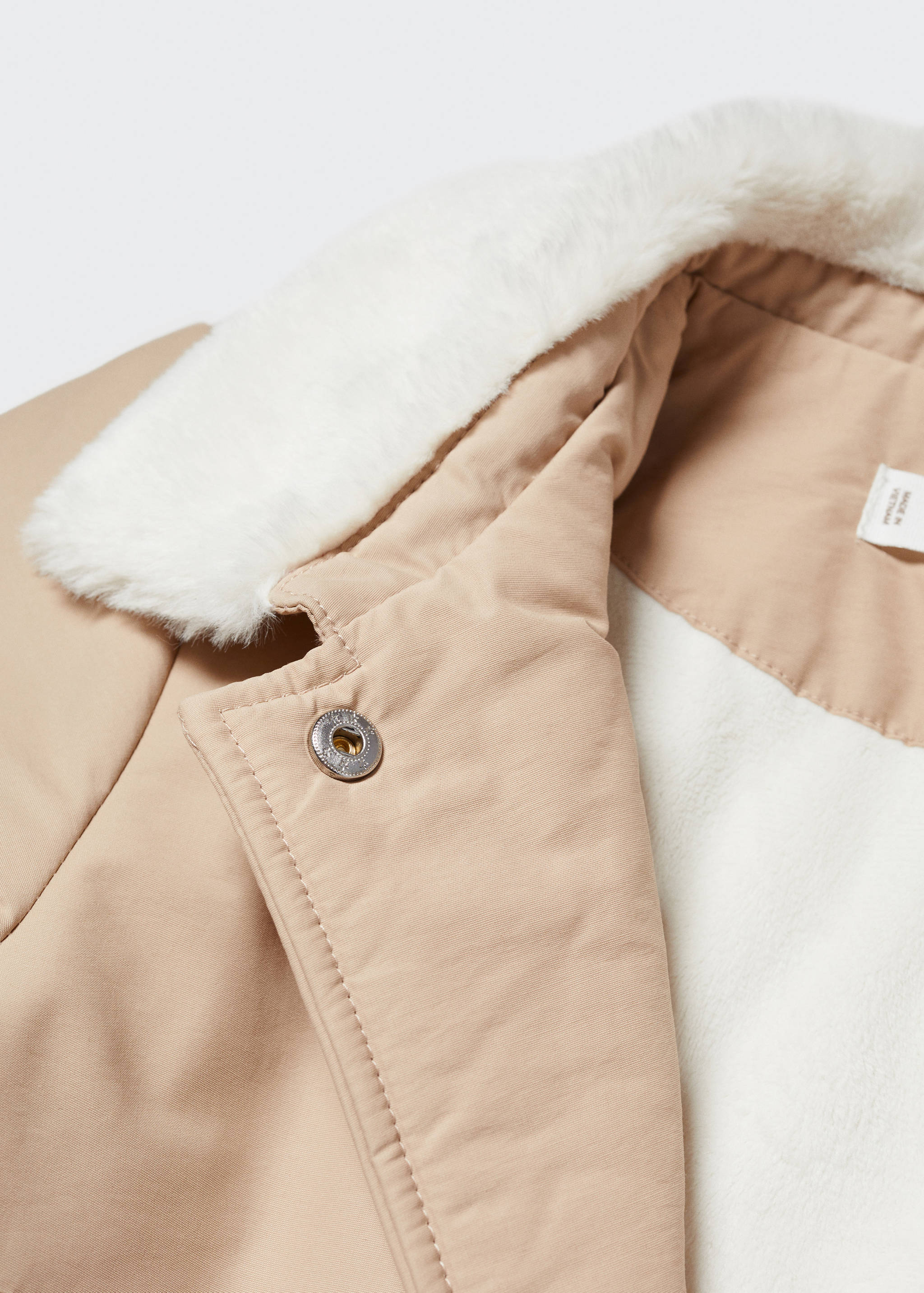 Trench matelassé doublure imitation fourrure - Détail de l'article 8