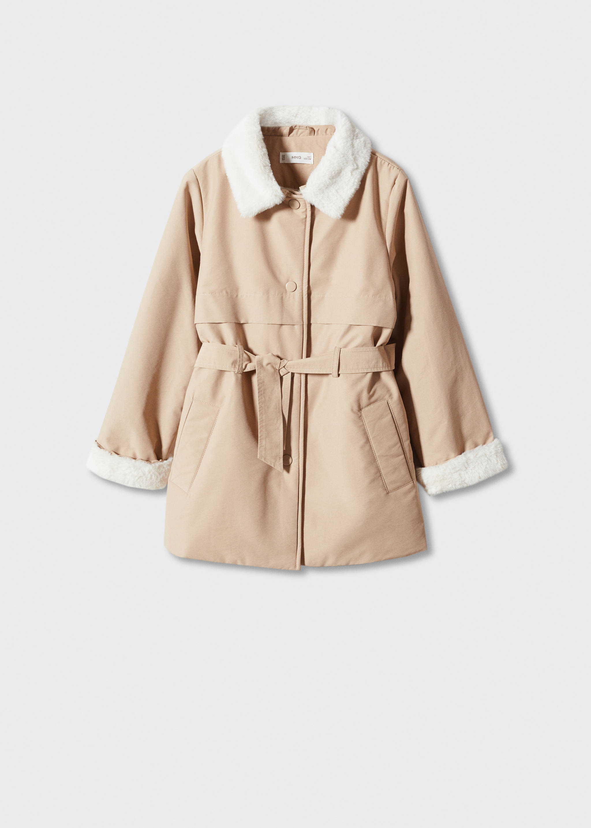 Trench matelassé doublure imitation fourrure - Article sans modèle