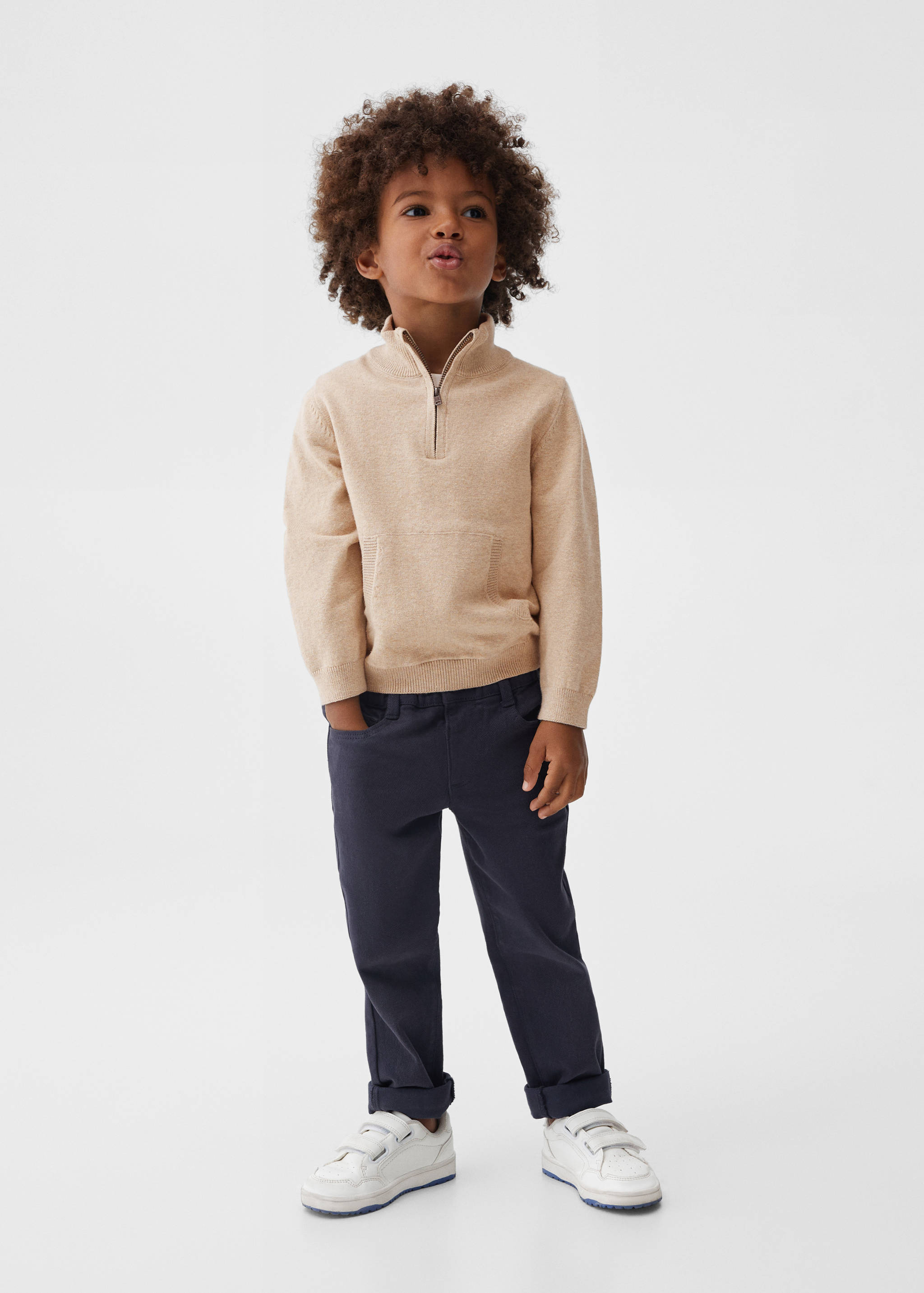 Pull maille zips - Plan général