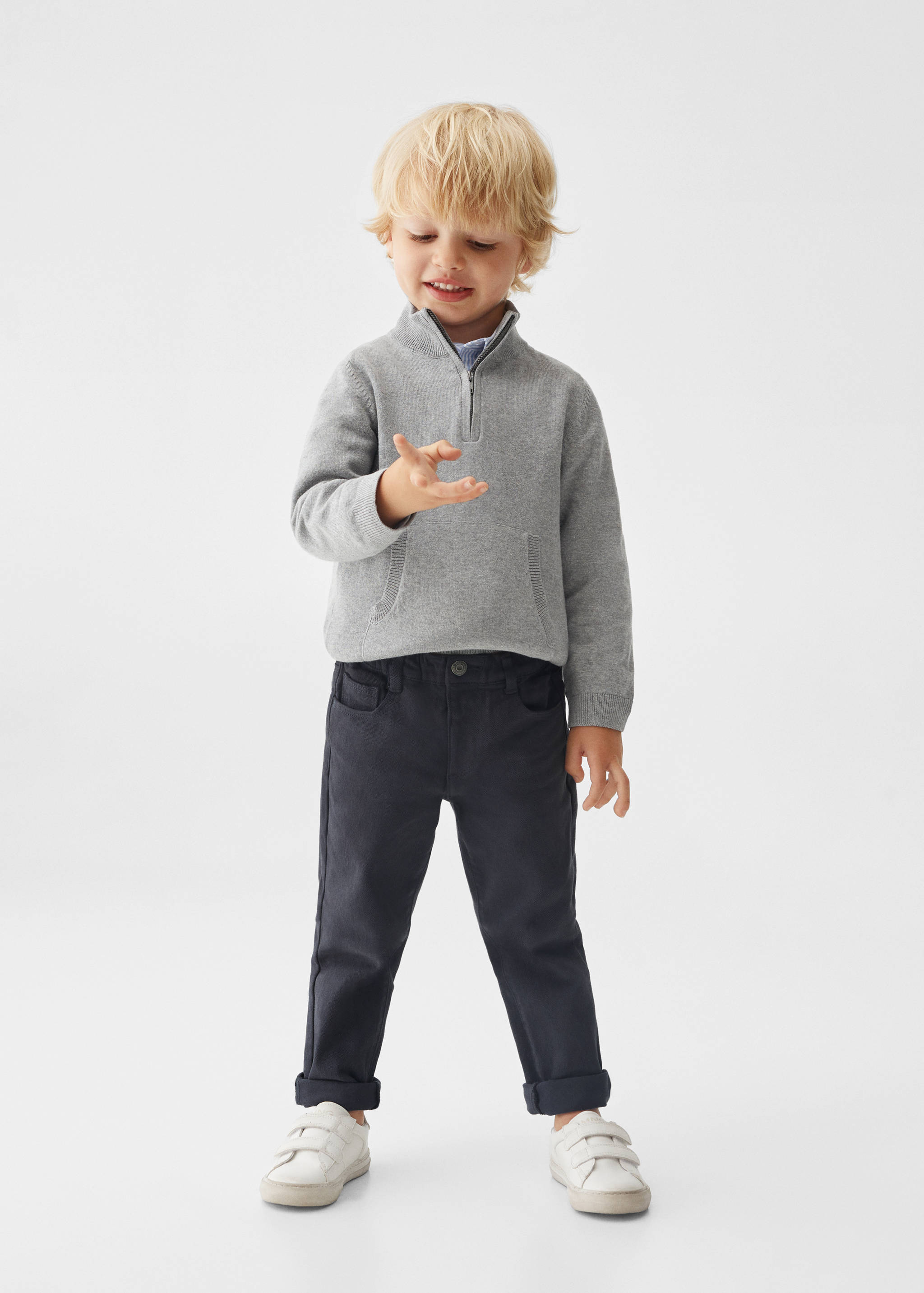 Pull maille zips - Plan général