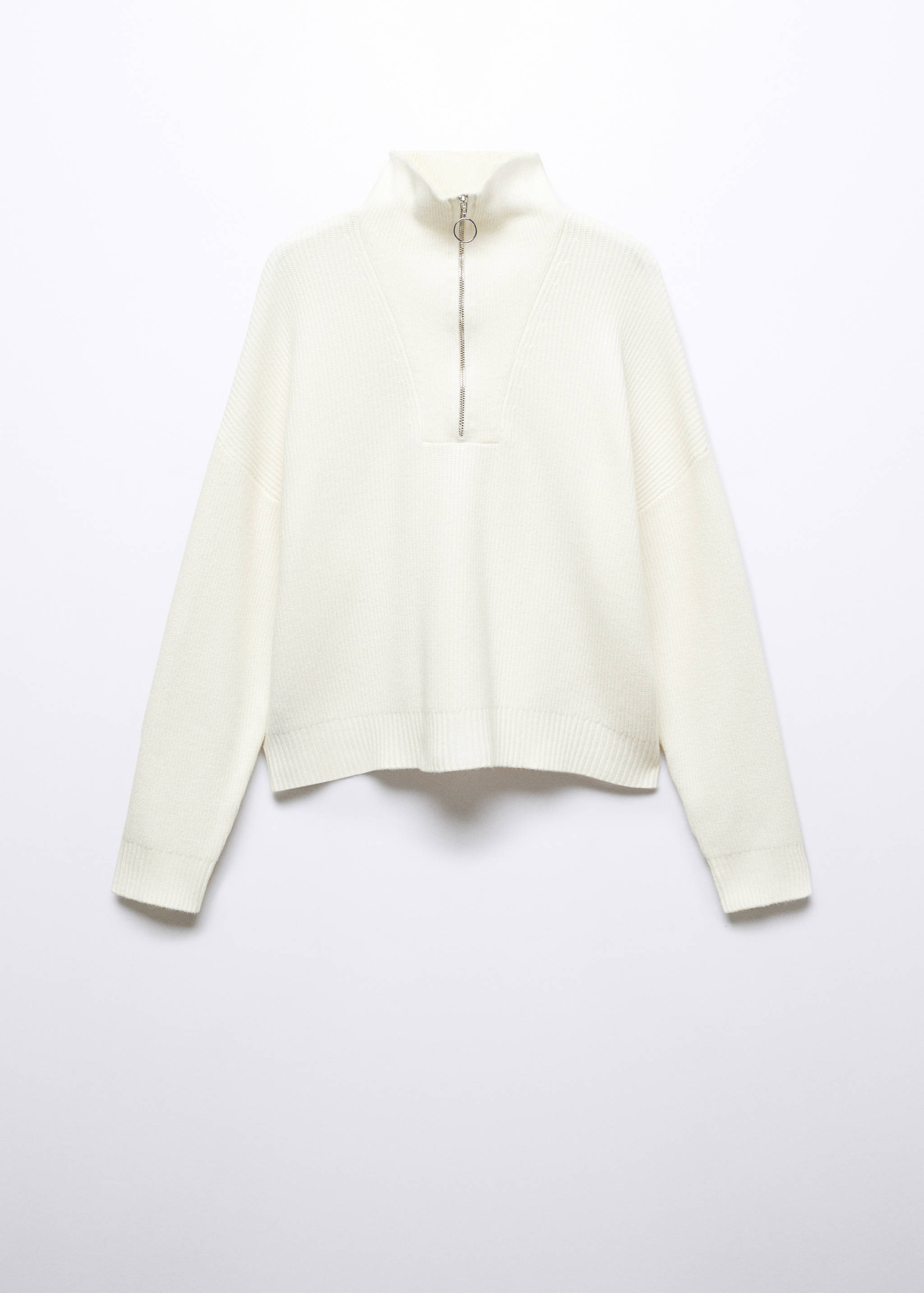 Zip knit sweater - Article without model