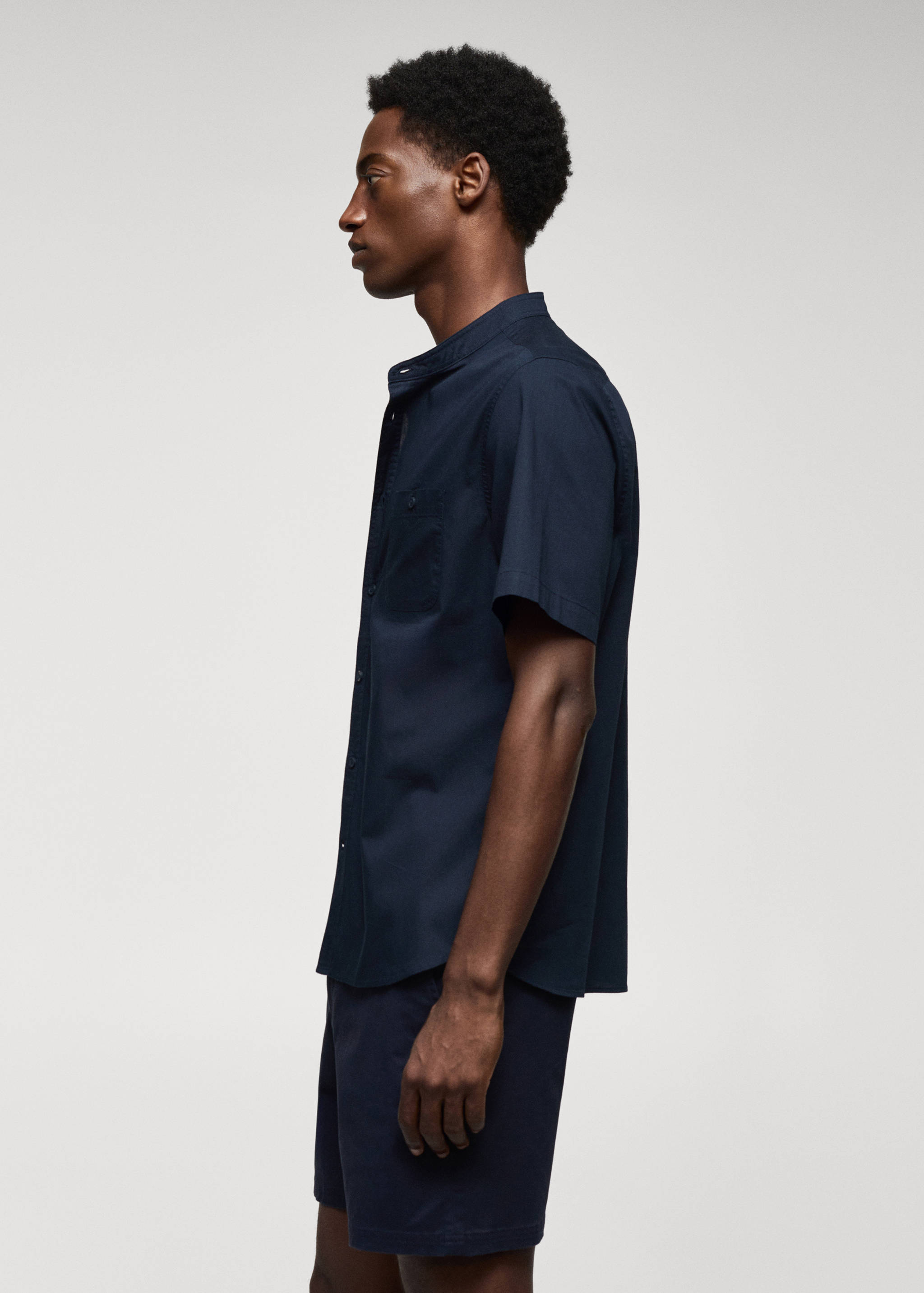 Chemise 100 % coton col mao - Détail de l'article 2