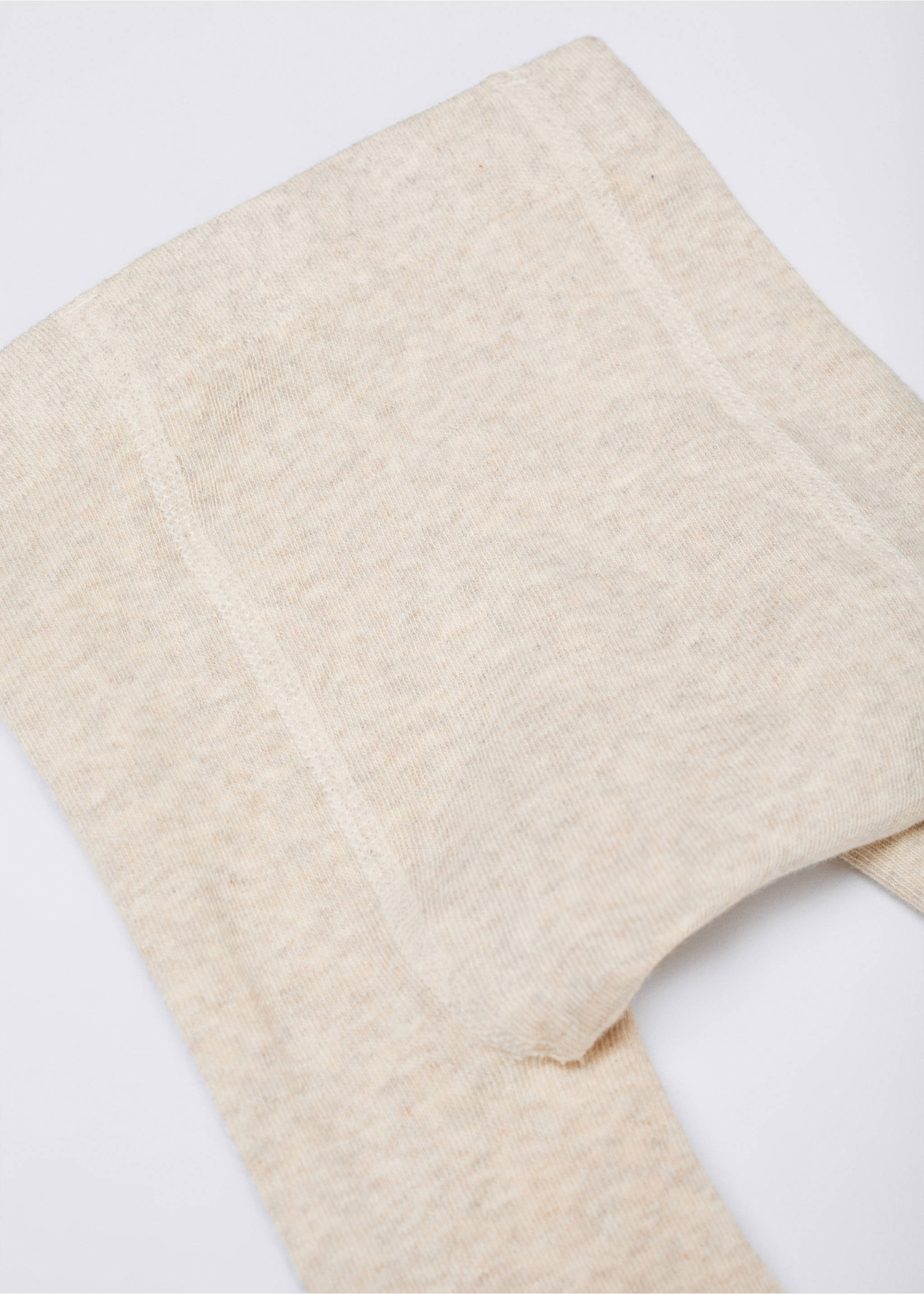 Cotton stockings - Details of the article 8, Sand. Ref: 57074765-00.