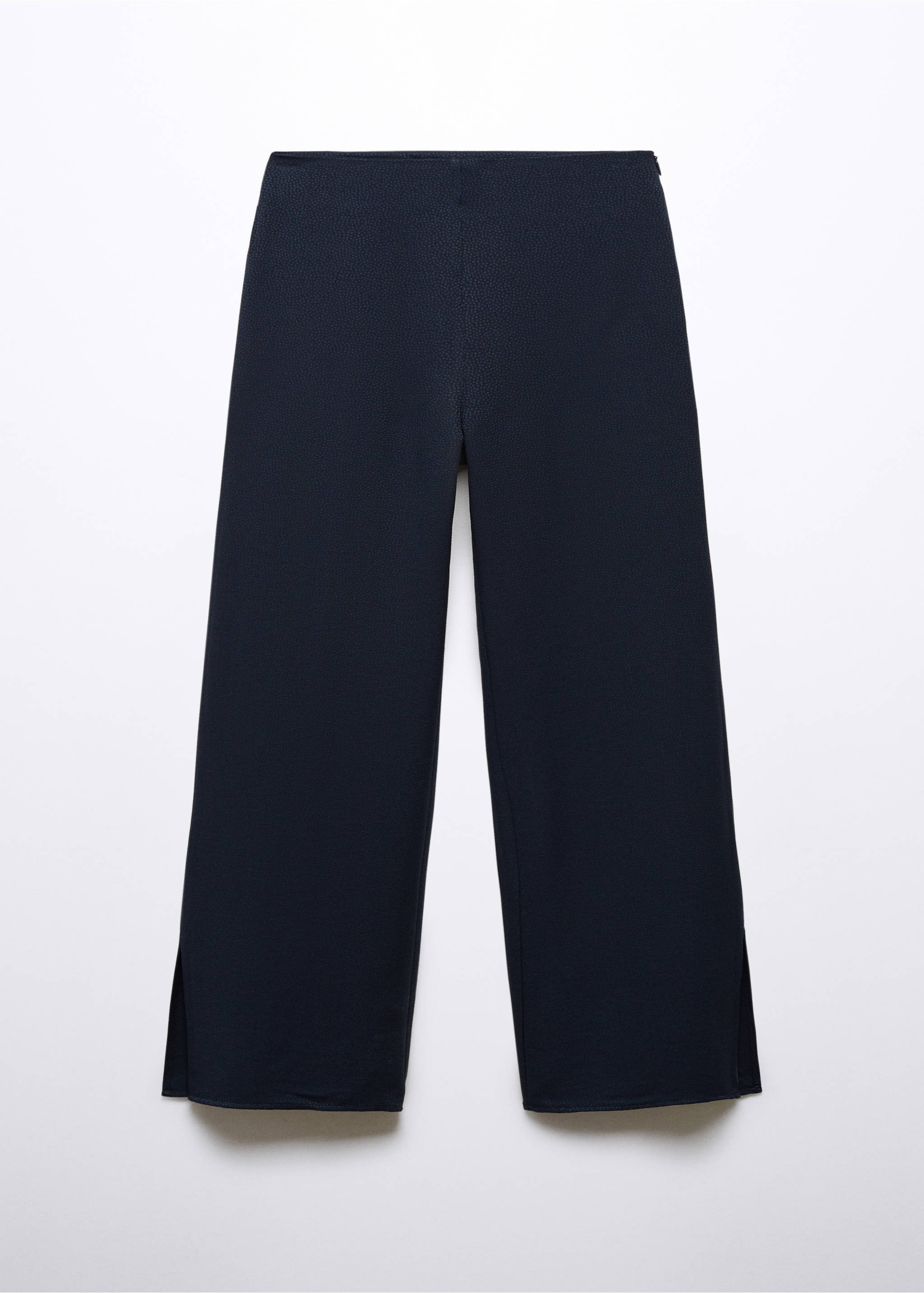 Gerade Hose mit Schlitzen - Artikel ohne Model, Dunkles Marineblau. Ref: 57074768-00.