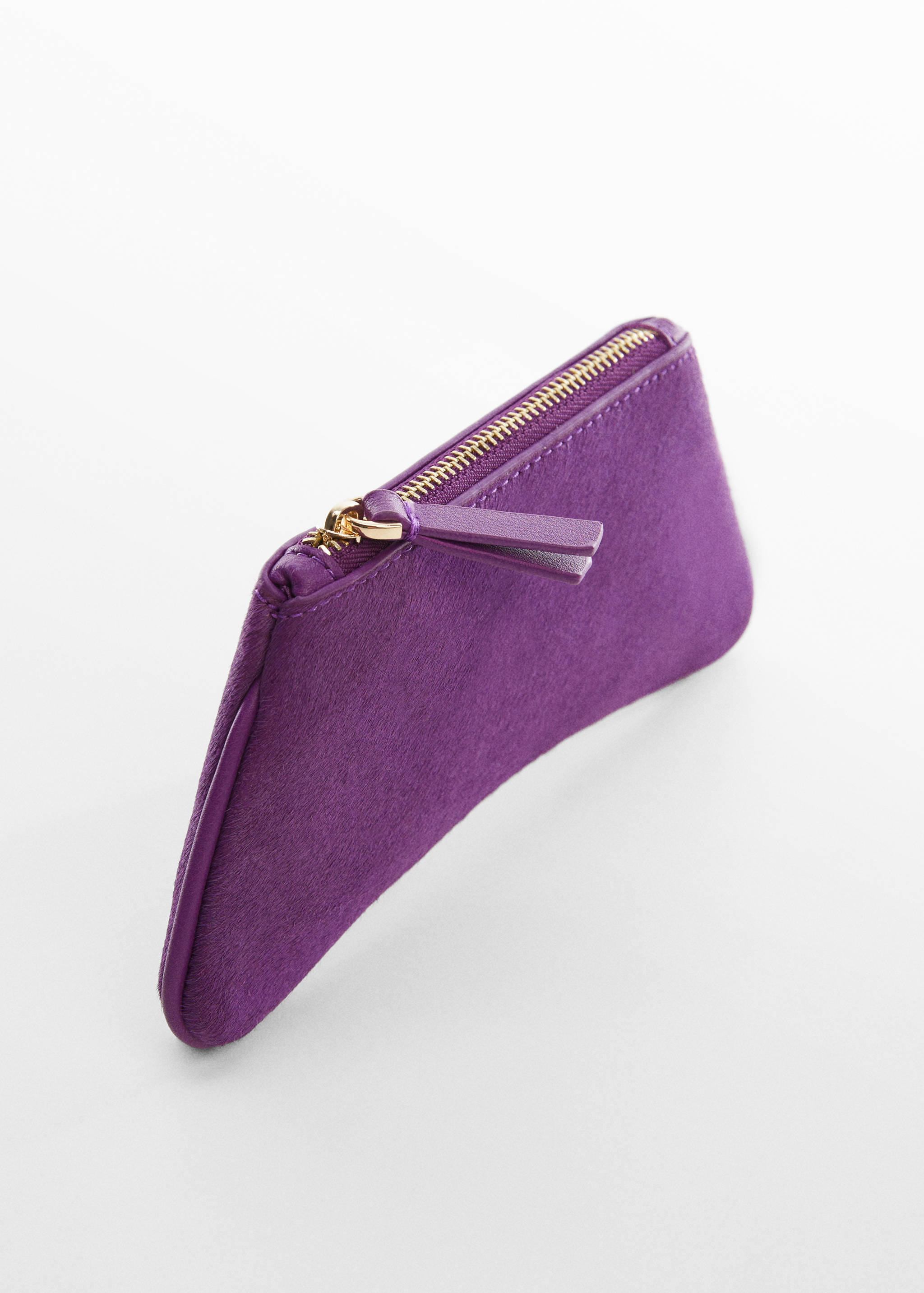 Asymmetrical leather wallet - Medium plane