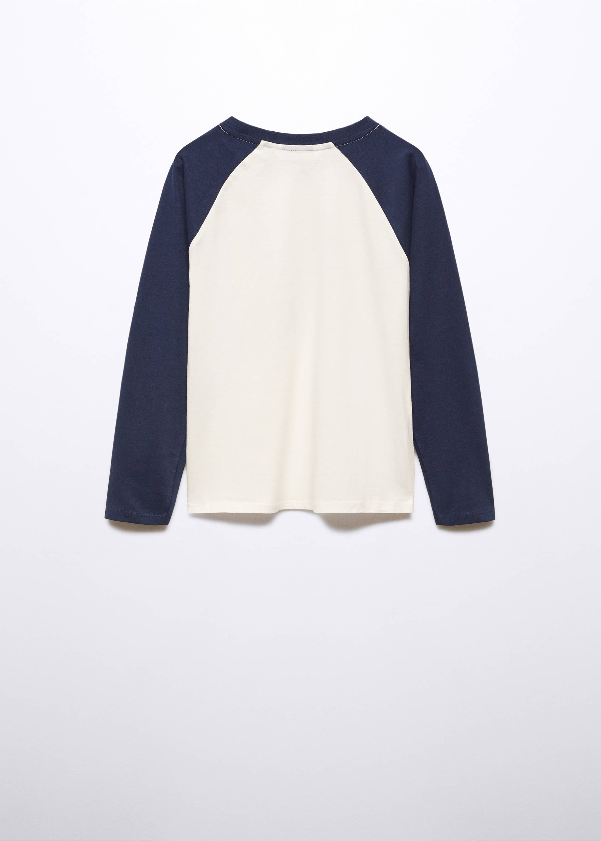 Printed long sleeve t-shirt - Reverse of the article, Dark Navy. Ref: 57075143-00.