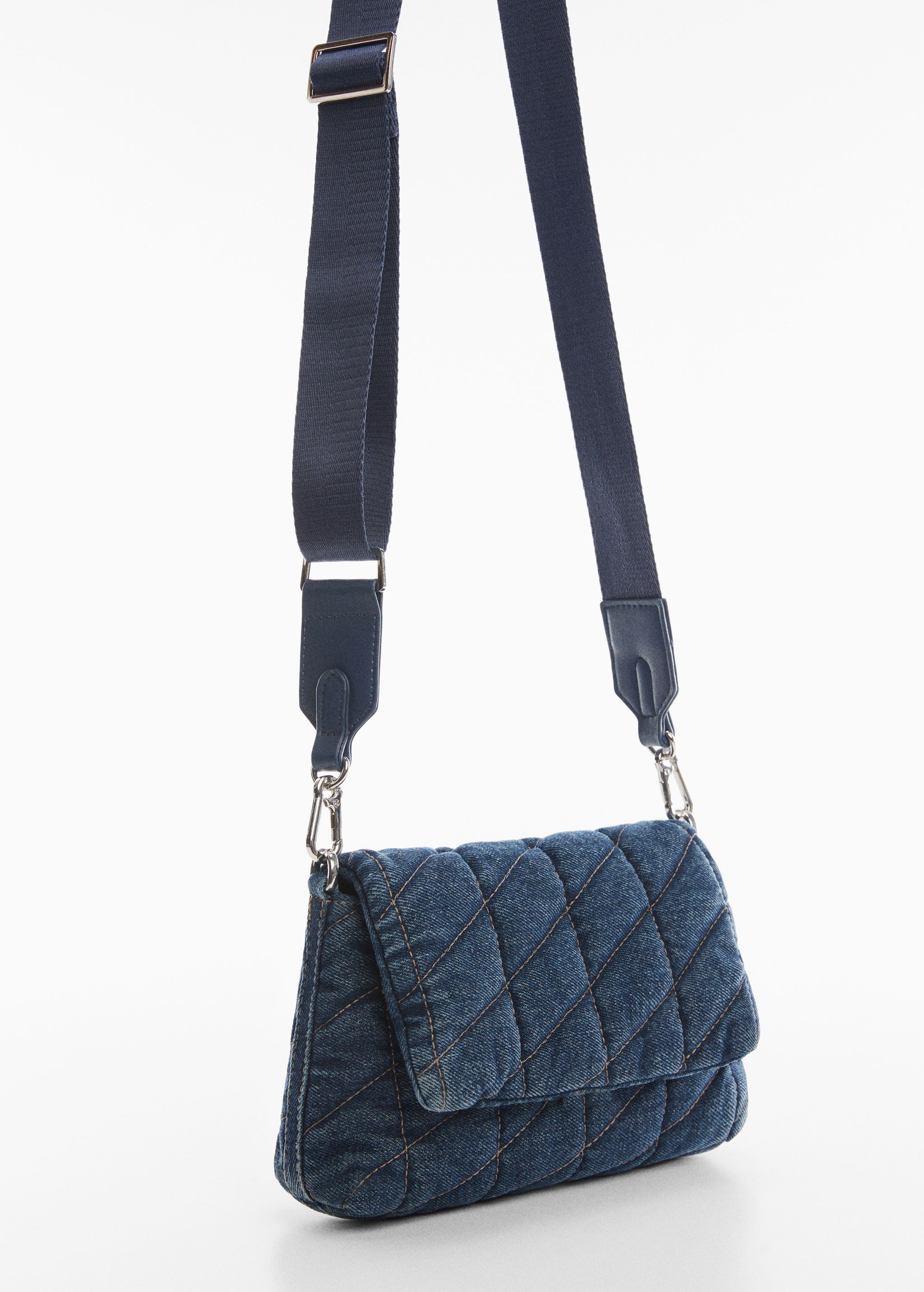 Gesteppte Jeans-Tasche - Mittlere Ansicht