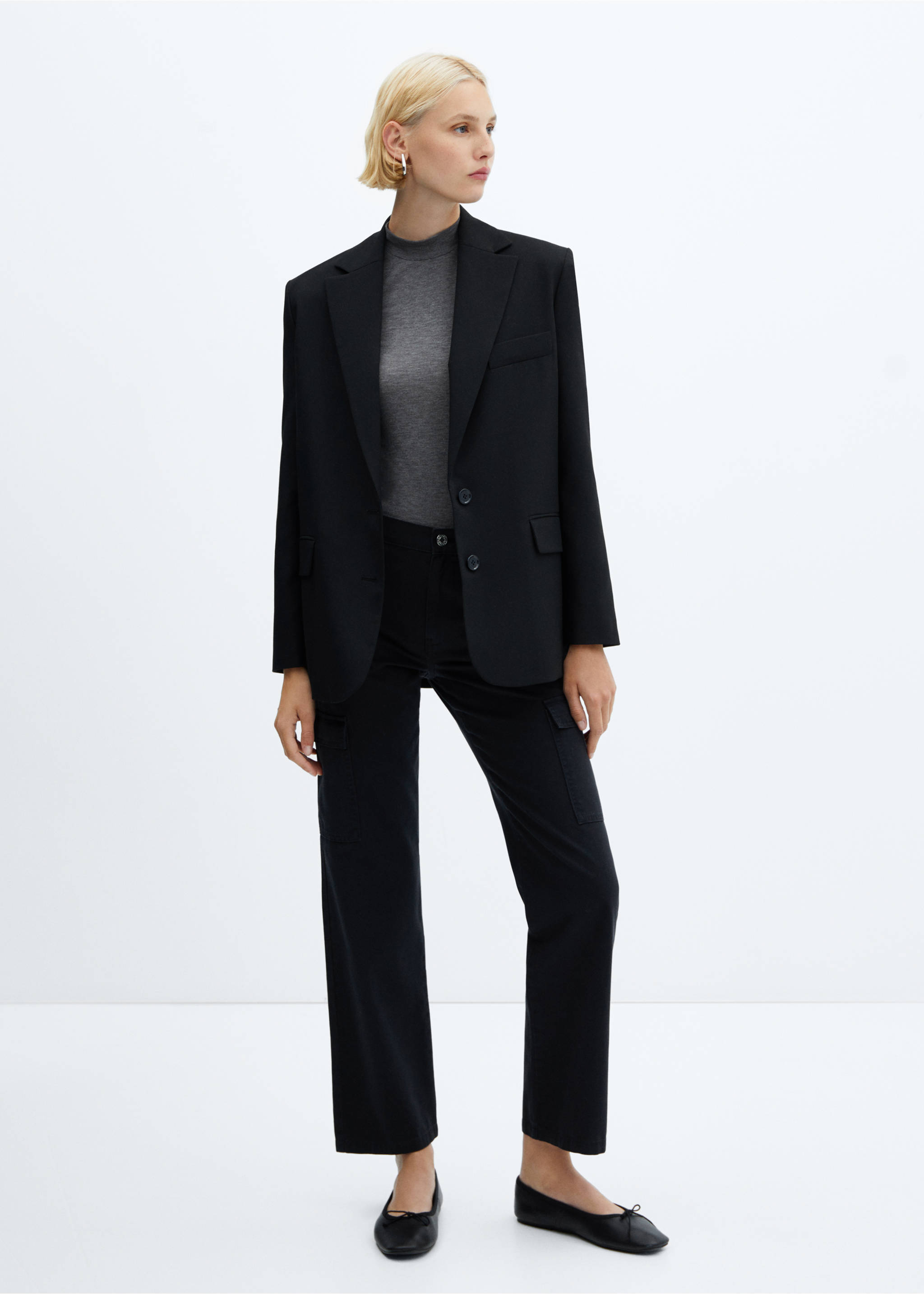 Pocket cargo jeans - General plane, Charcoal. Ref: 57075799-00.