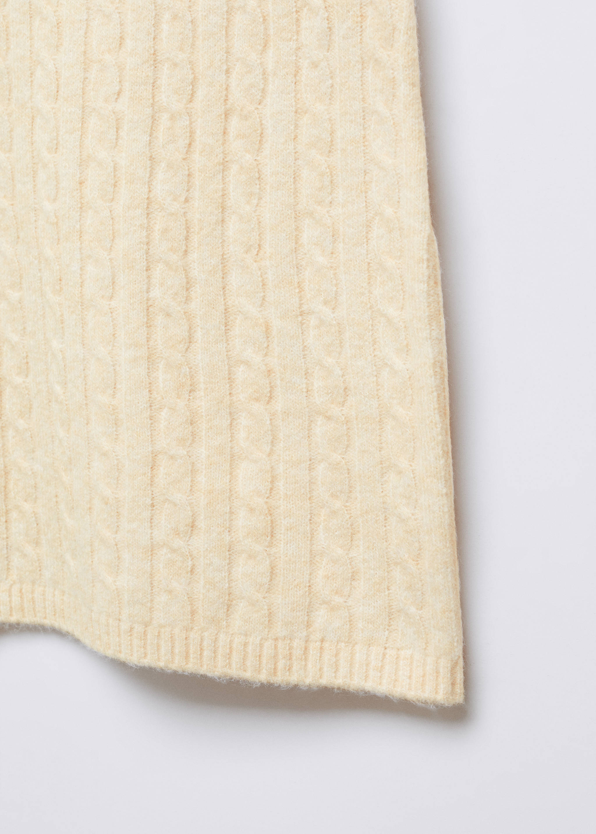 Úpletová mini sukně s copánkovým vzorem - Detail zboží 8