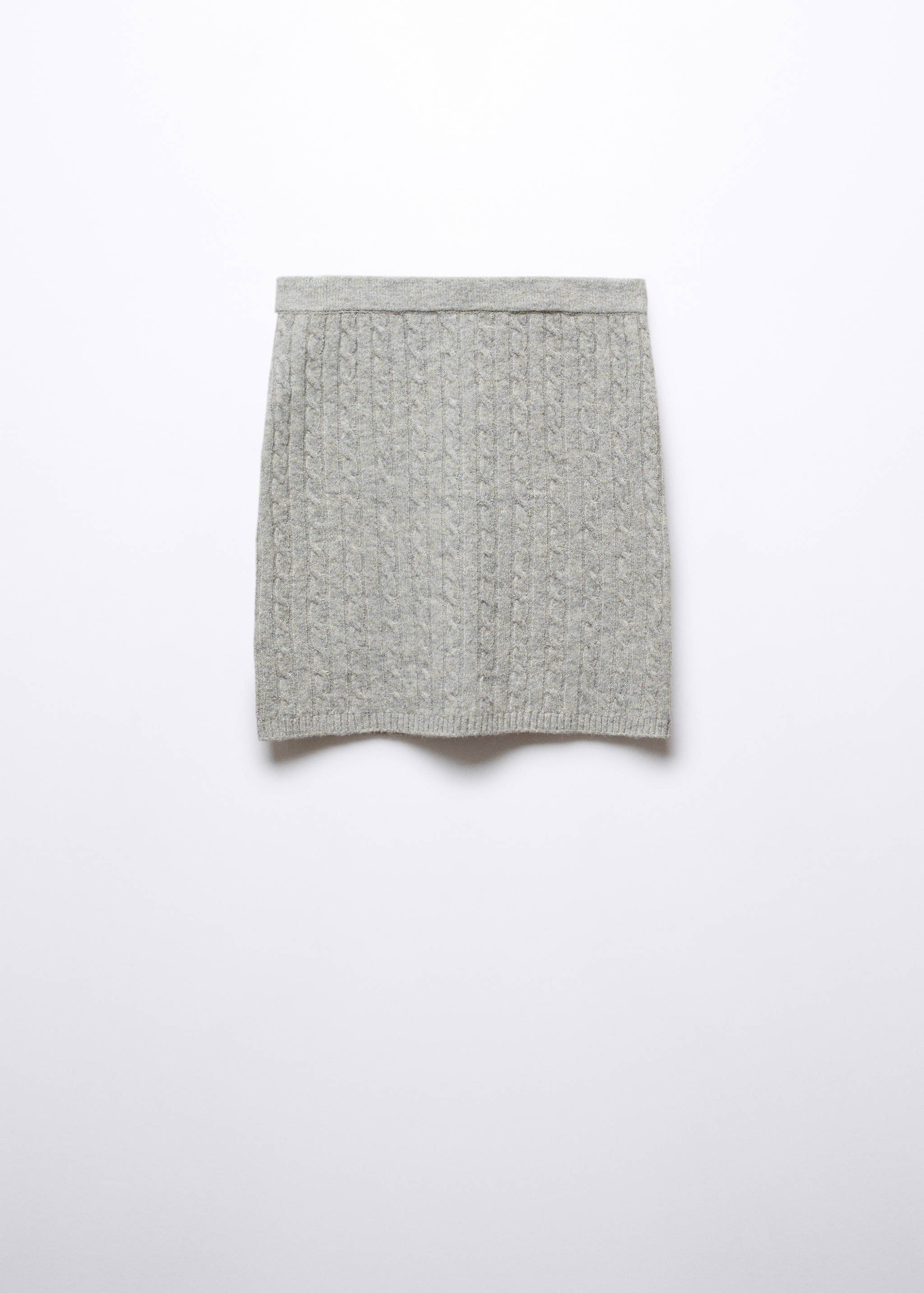 Cable-knit miniskirt - Article without model