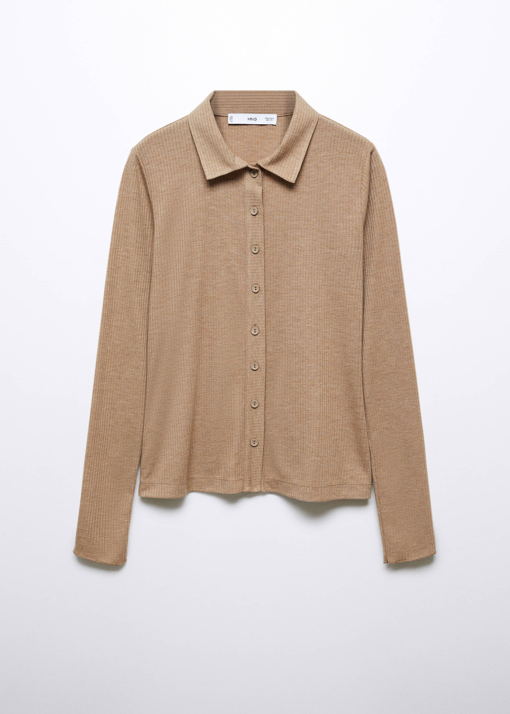 Rib-knit shirt - Article without model