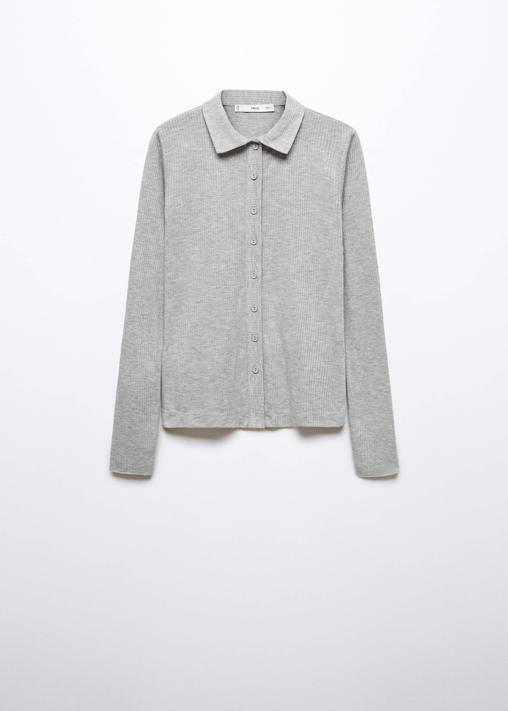 Rib-knit shirt - Article without model