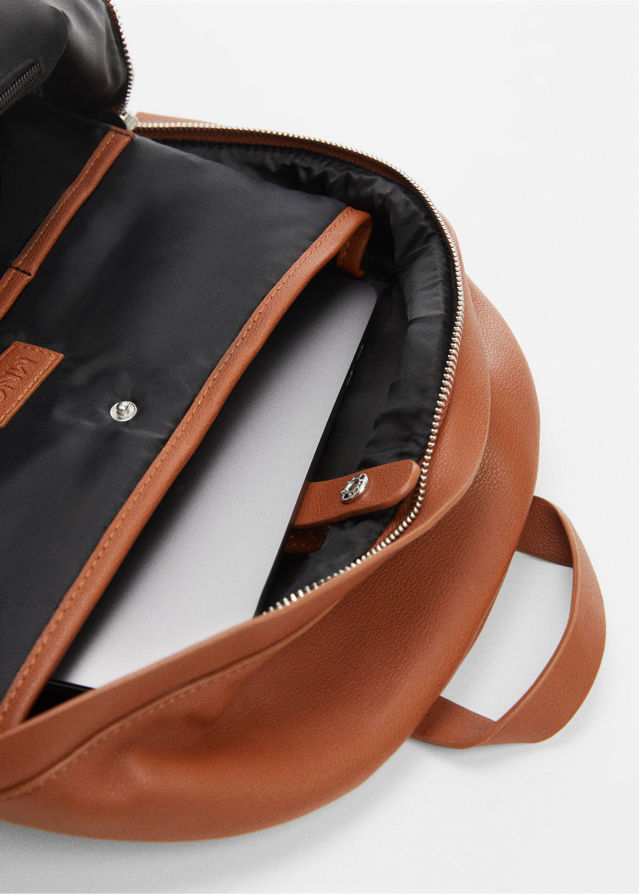 Faux-leather backpack - Details of the article 2