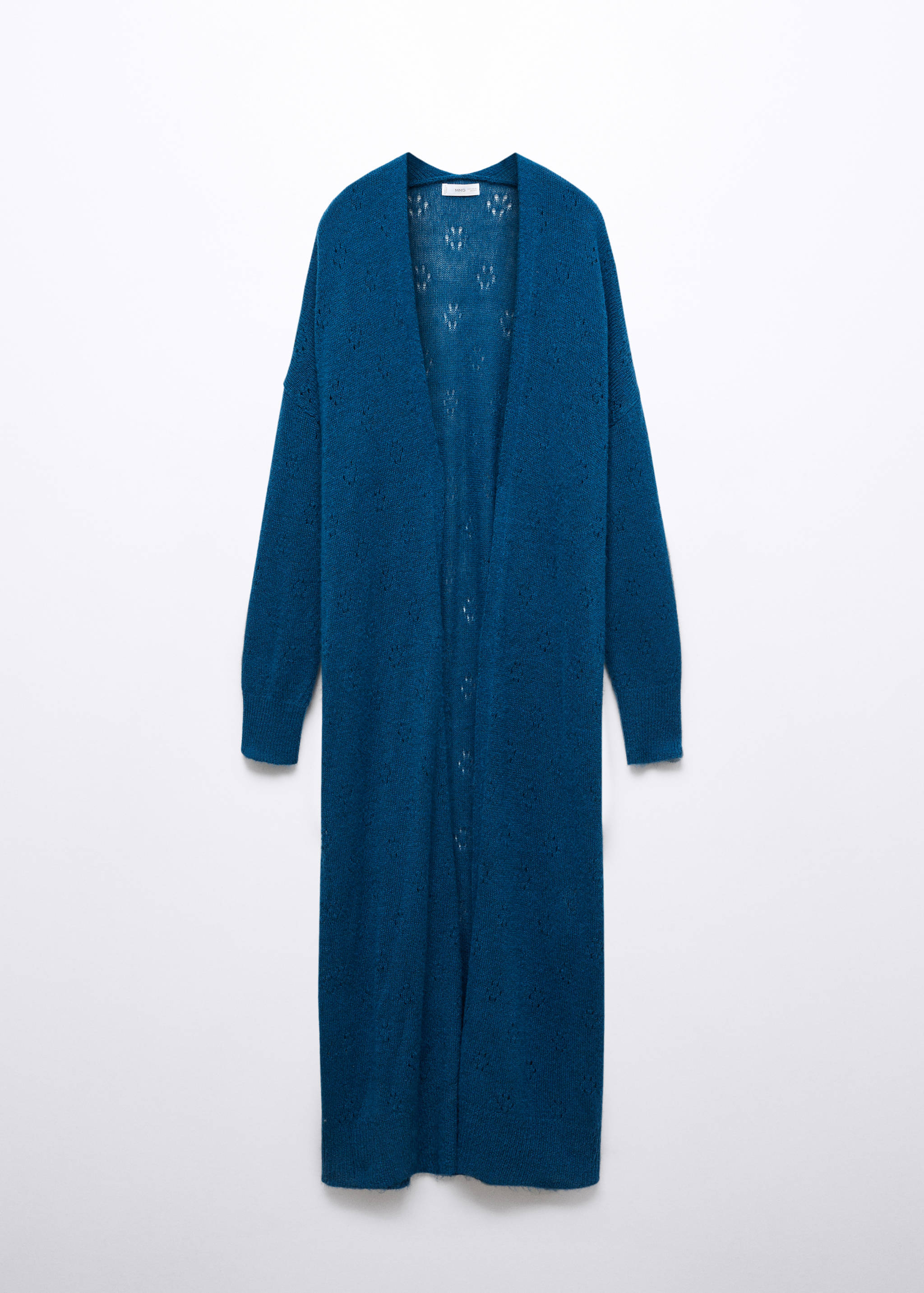 Langer Cardigan mit Lochmuster - Artikel ohne Model