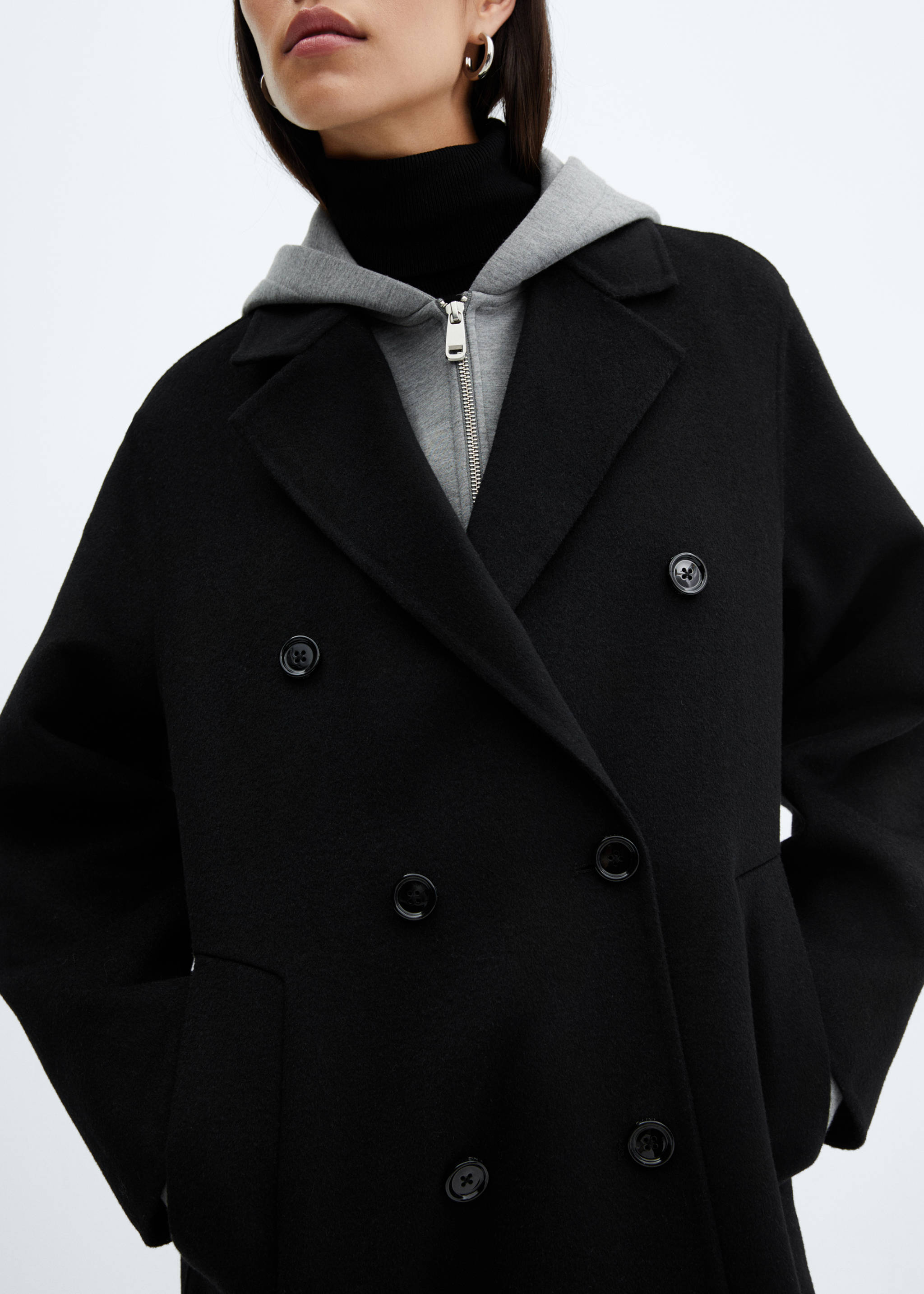 Handmade Oversize-Wollmantel - Detail des Artikels 6