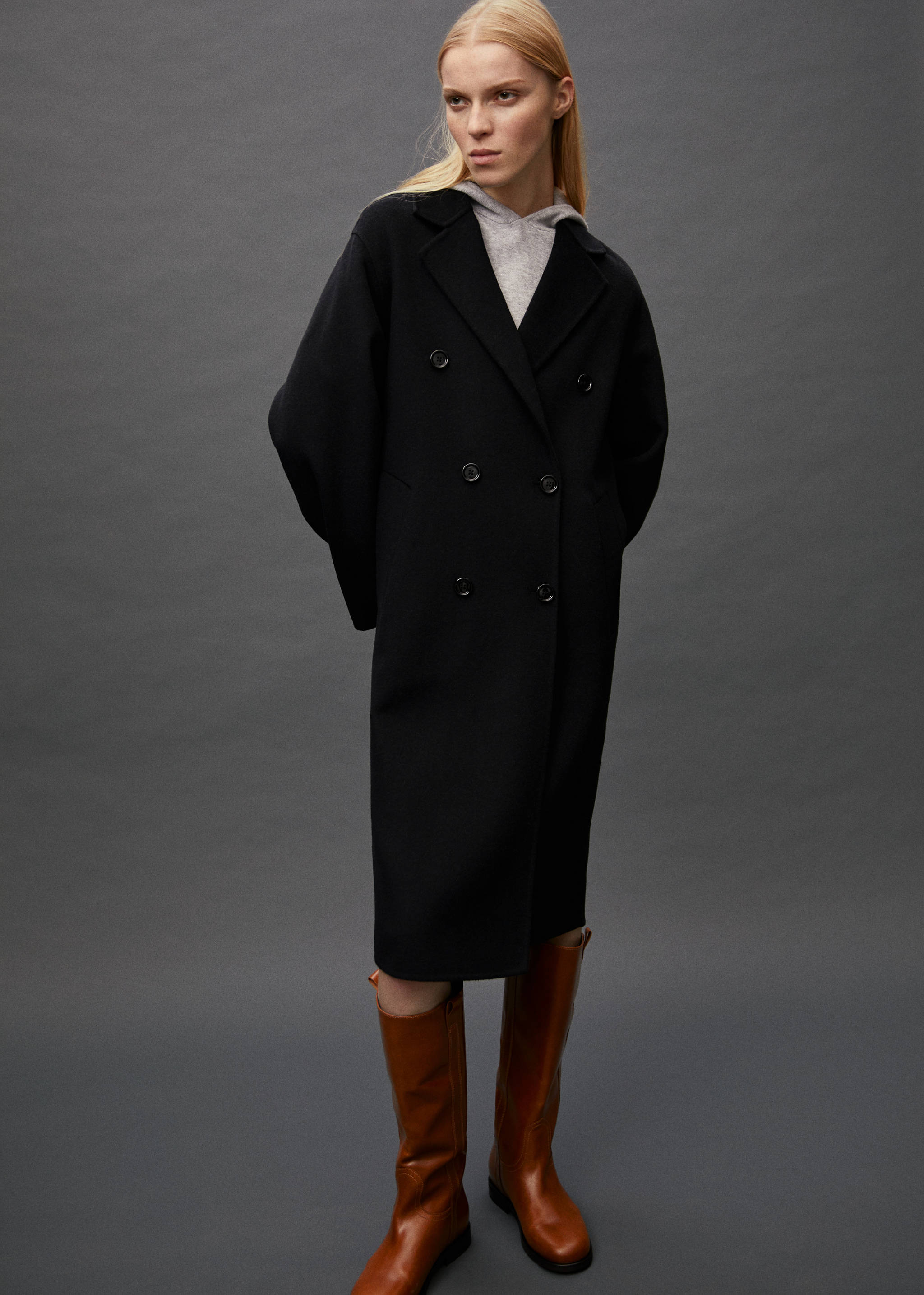 Handmade Oversize-Wollmantel - Detail des Artikels 7