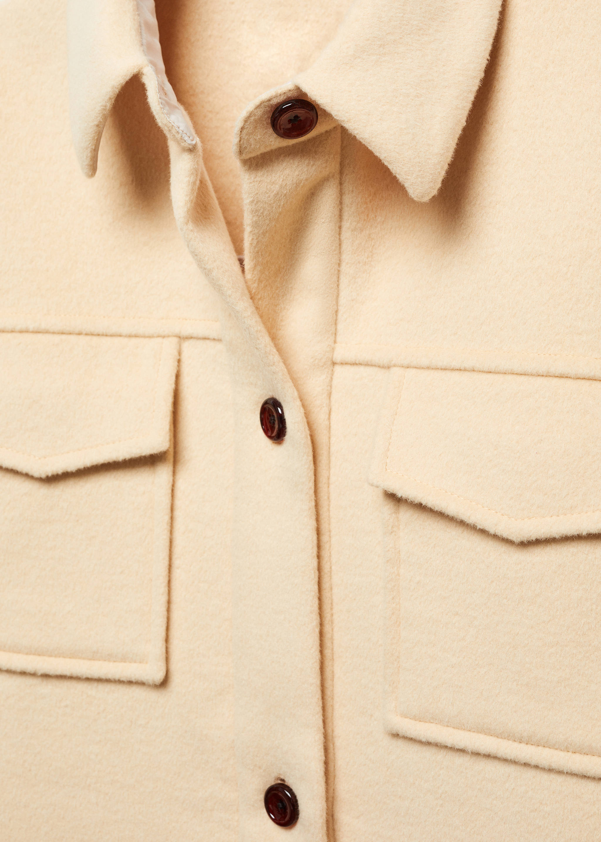 Langes Overshirt aus Wolle - Detail des Artikels 8