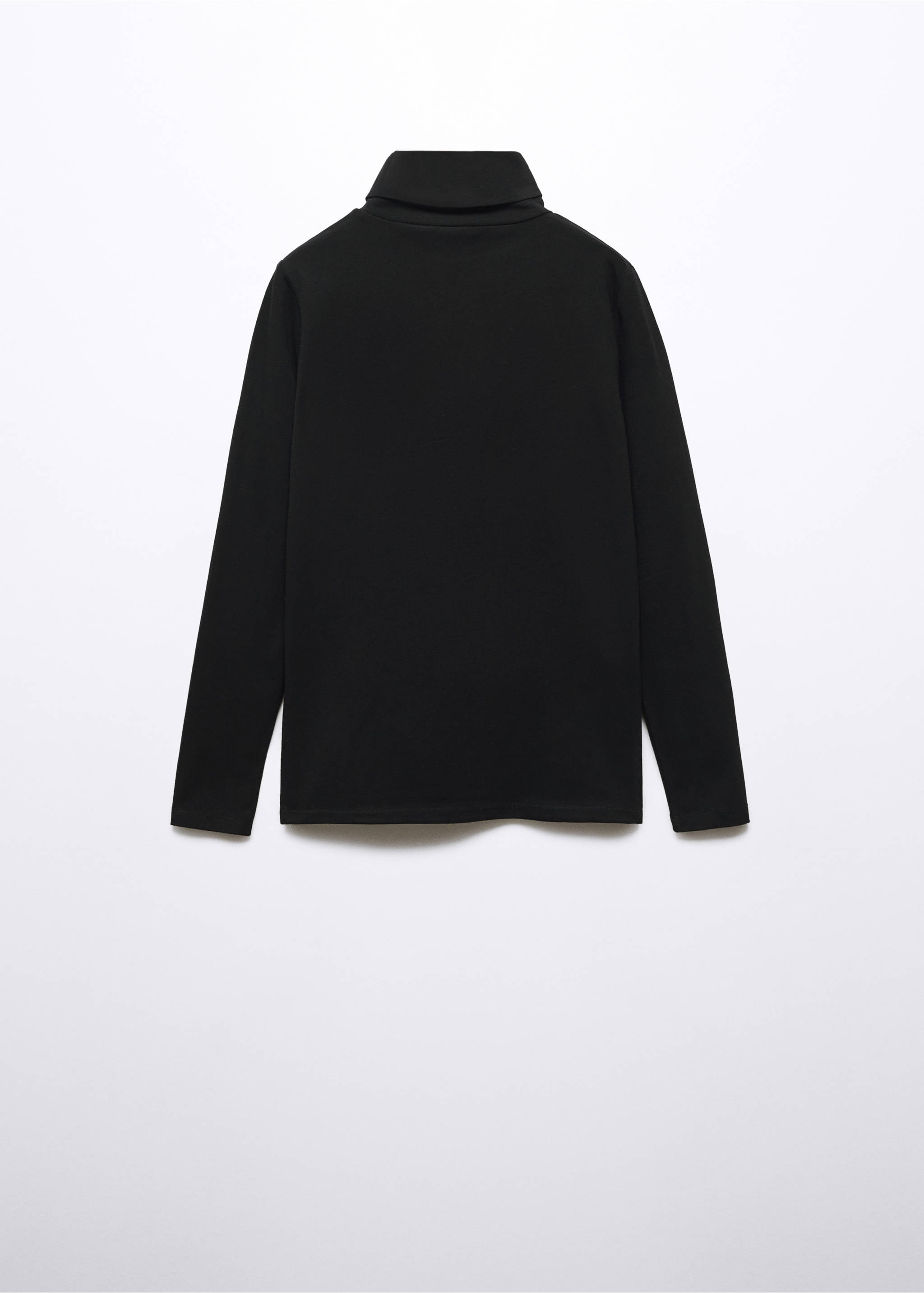 Turtleneck long-sleeved t-shirt - Reverse of the article, Black. Ref: 57075960-00.