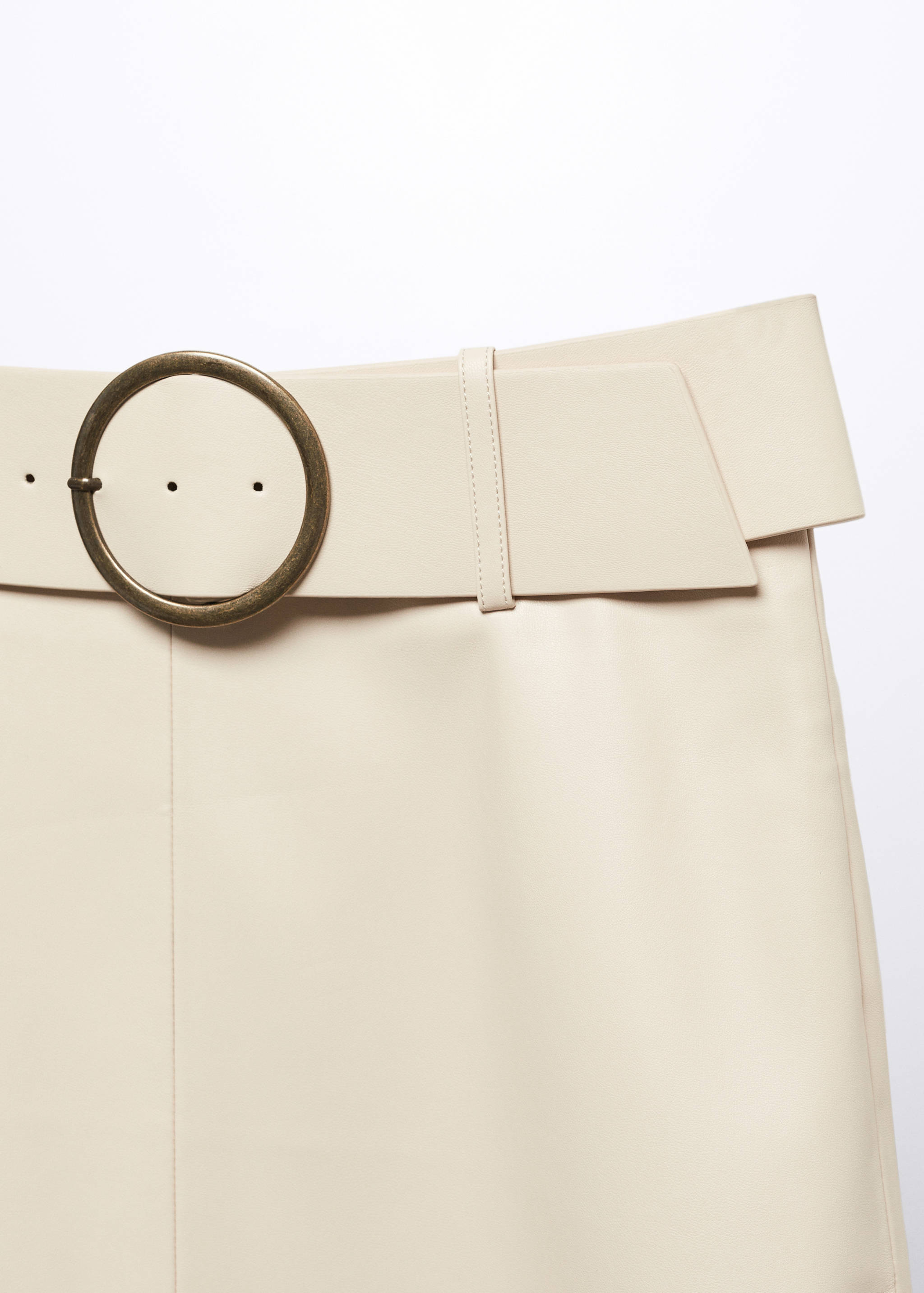 Midirock mit Leder-Effekt und Gürtel - Detail des Artikels 8