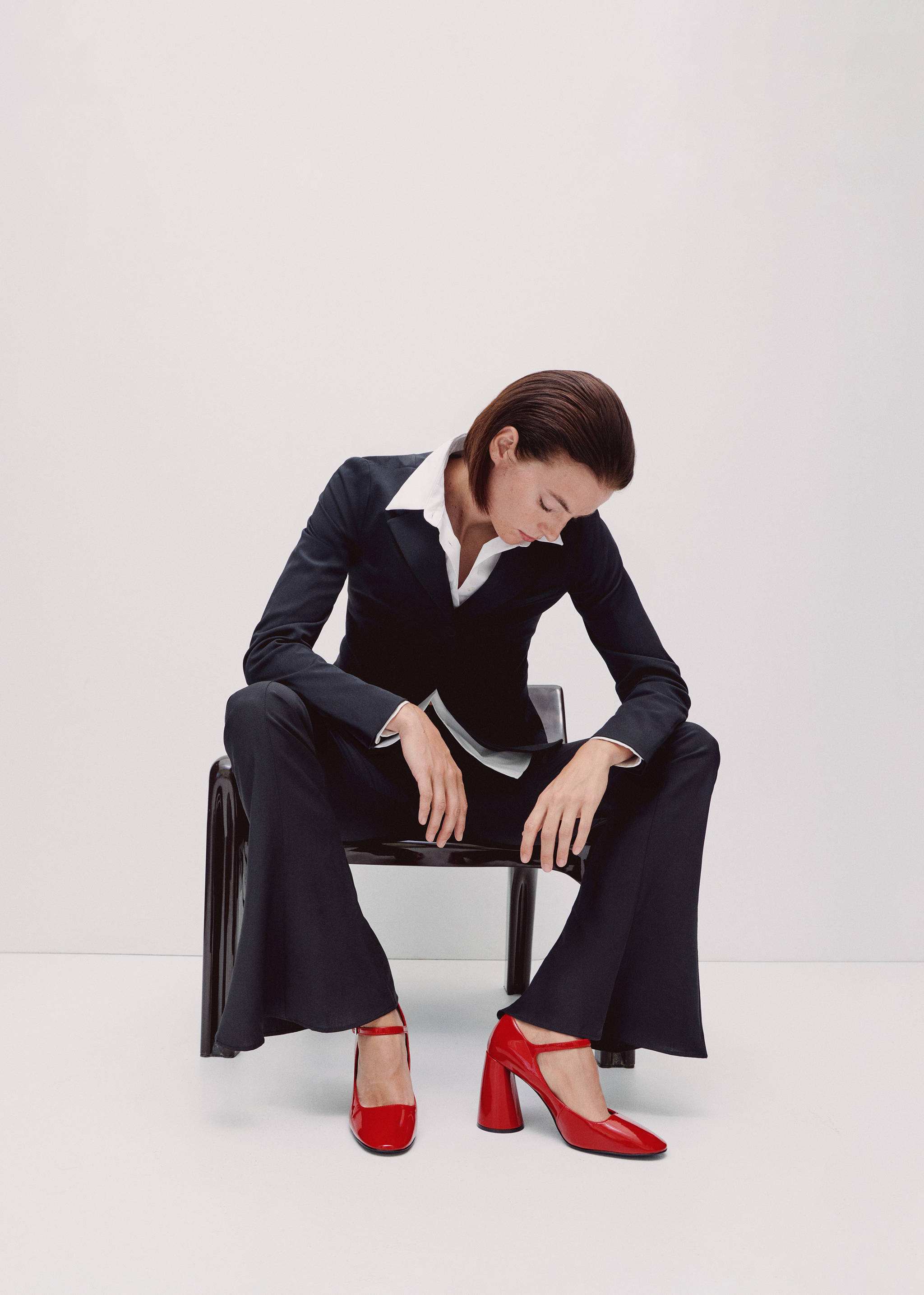 Patent leather heel shoes - General plane