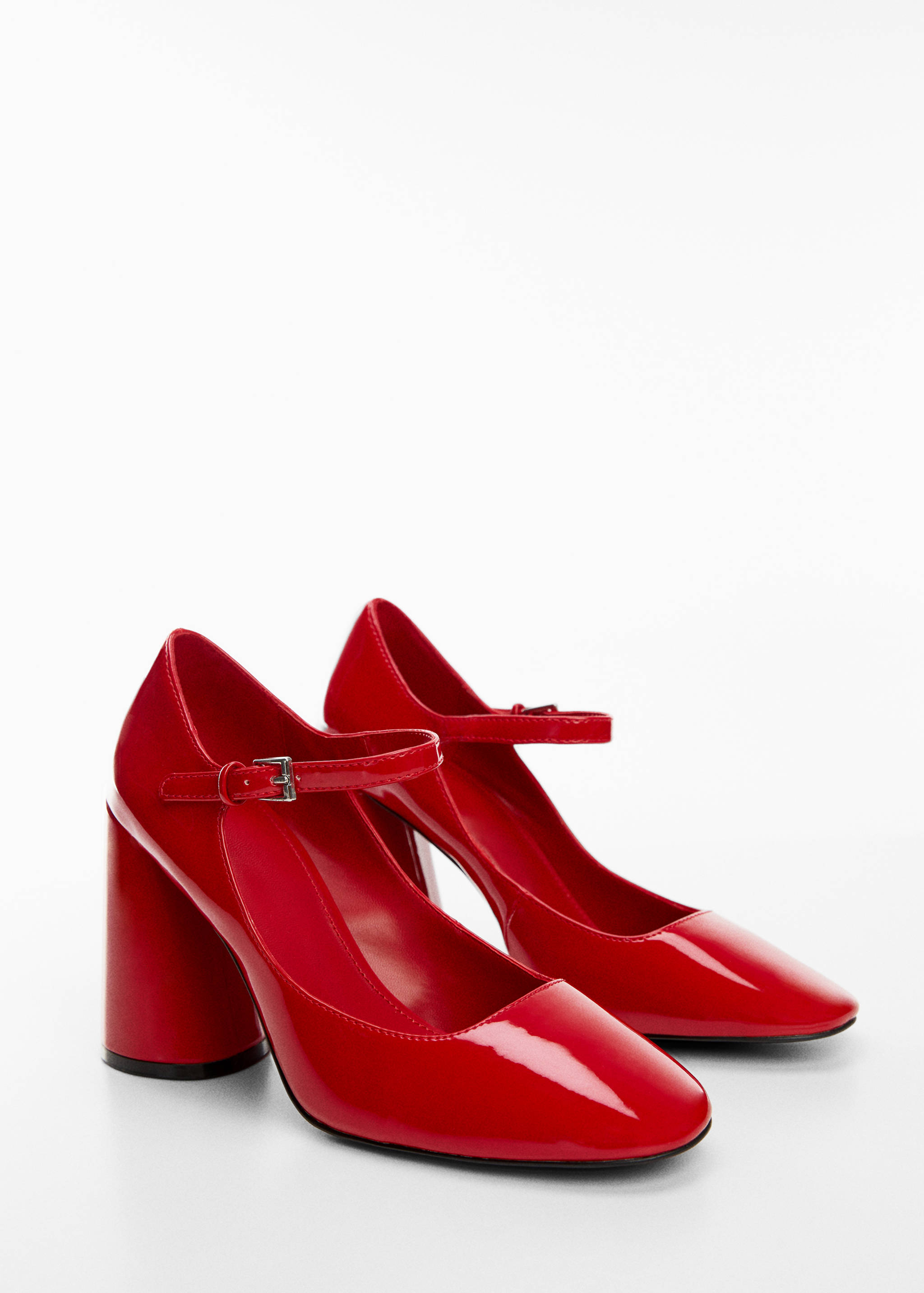 Patent leather heel shoes - Medium plane