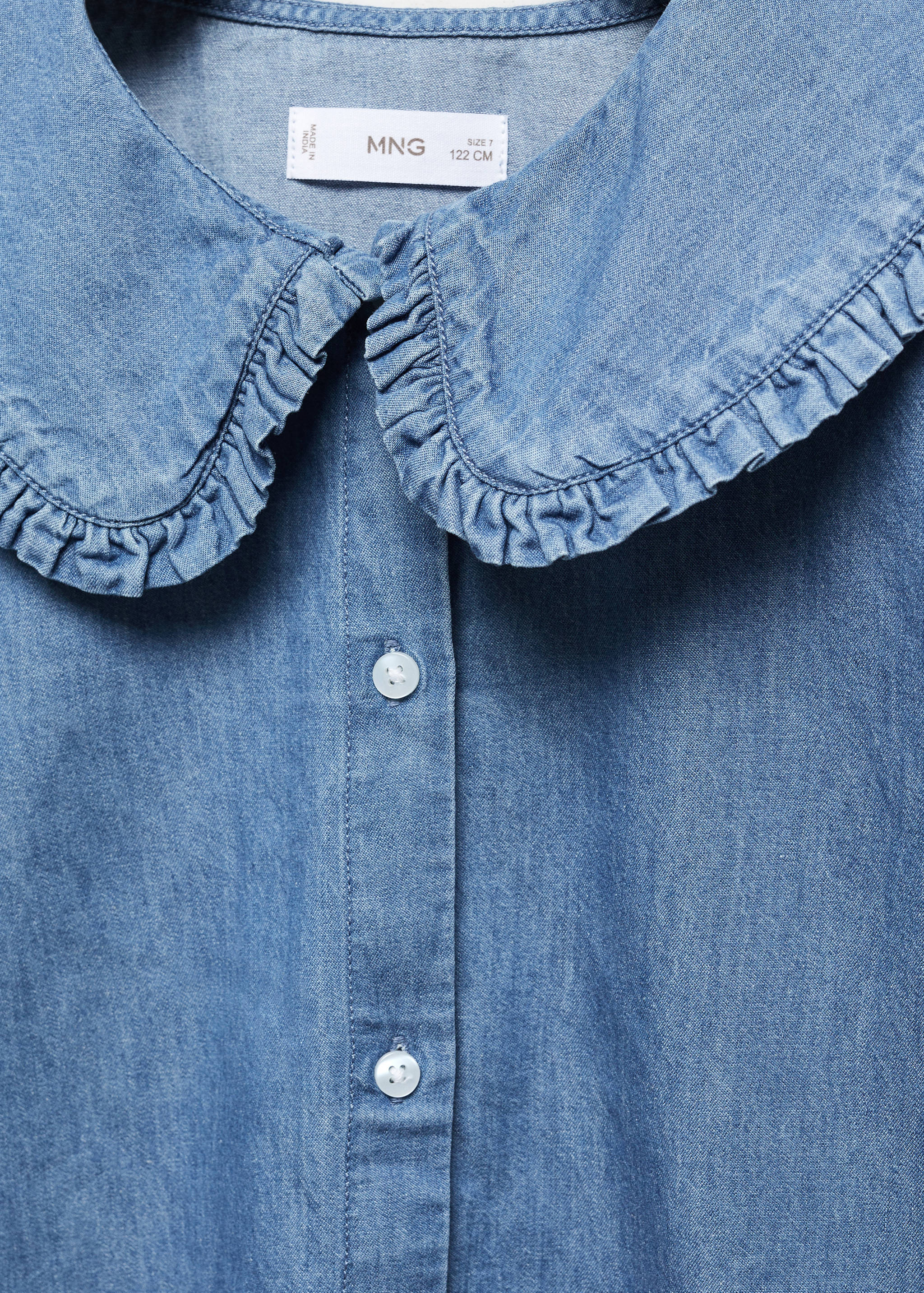 Blouse denim col Claudine - Détail de l'article 8