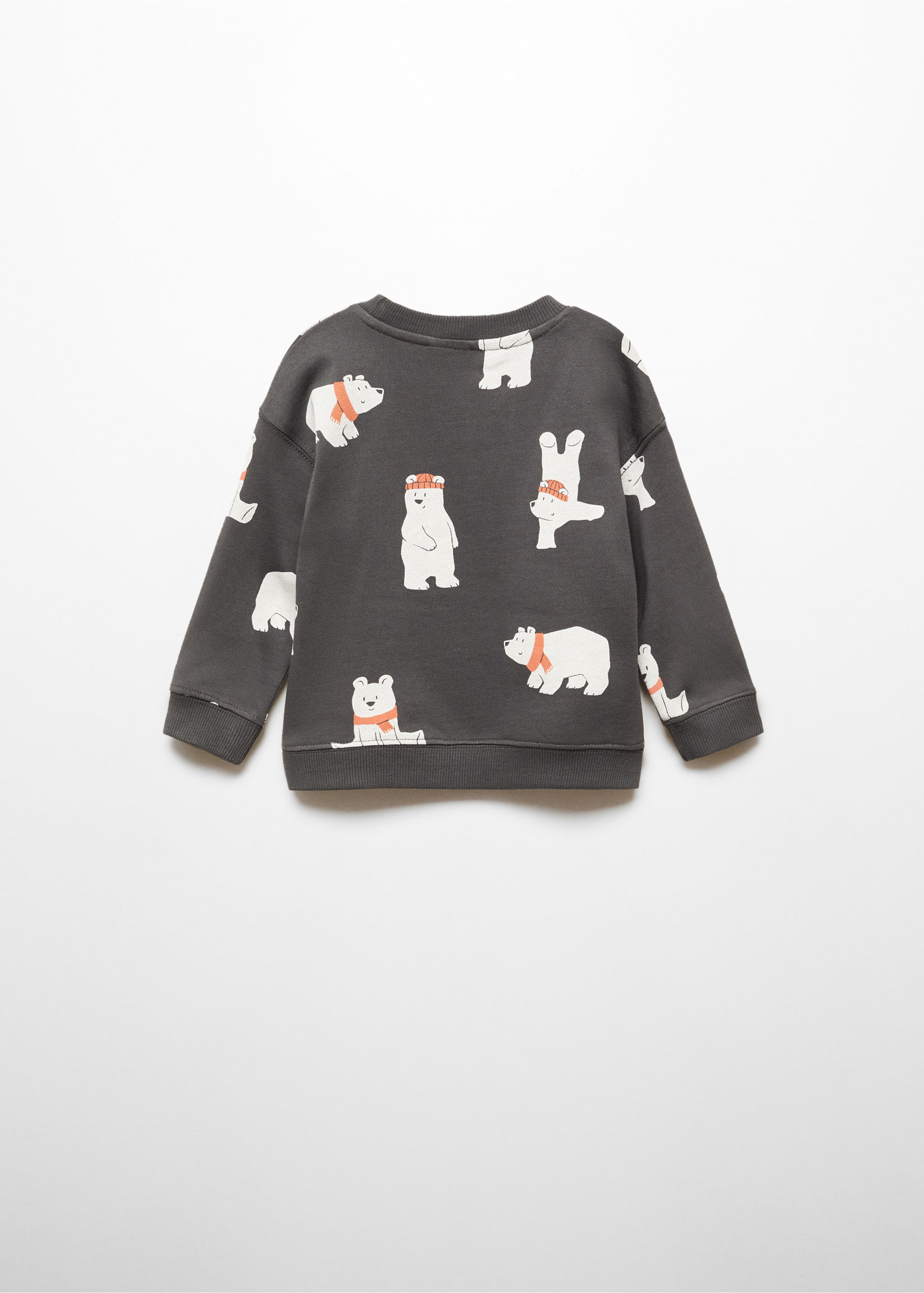 Brushed cotton sweatshirt - Reverse of the article