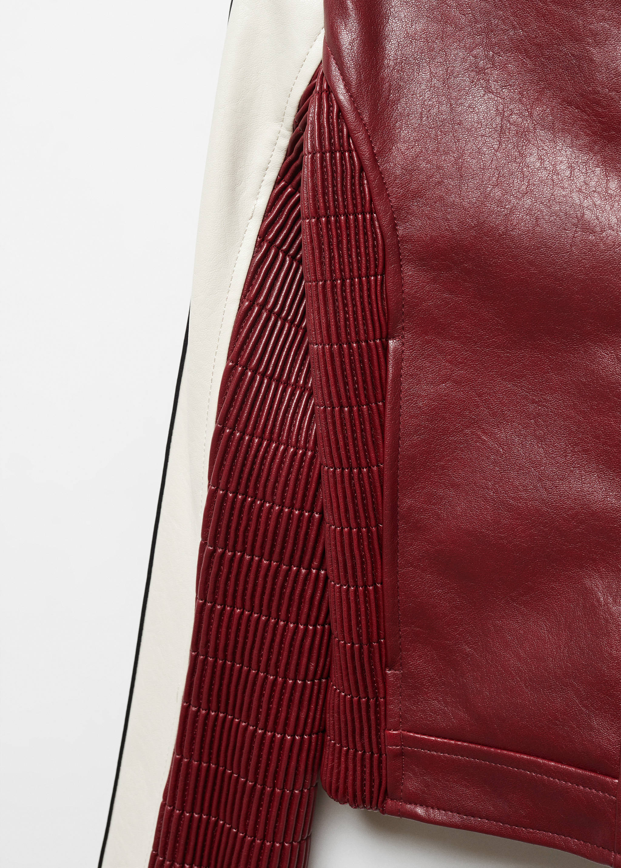 Faux-leather biker jacket - Details of the article 8