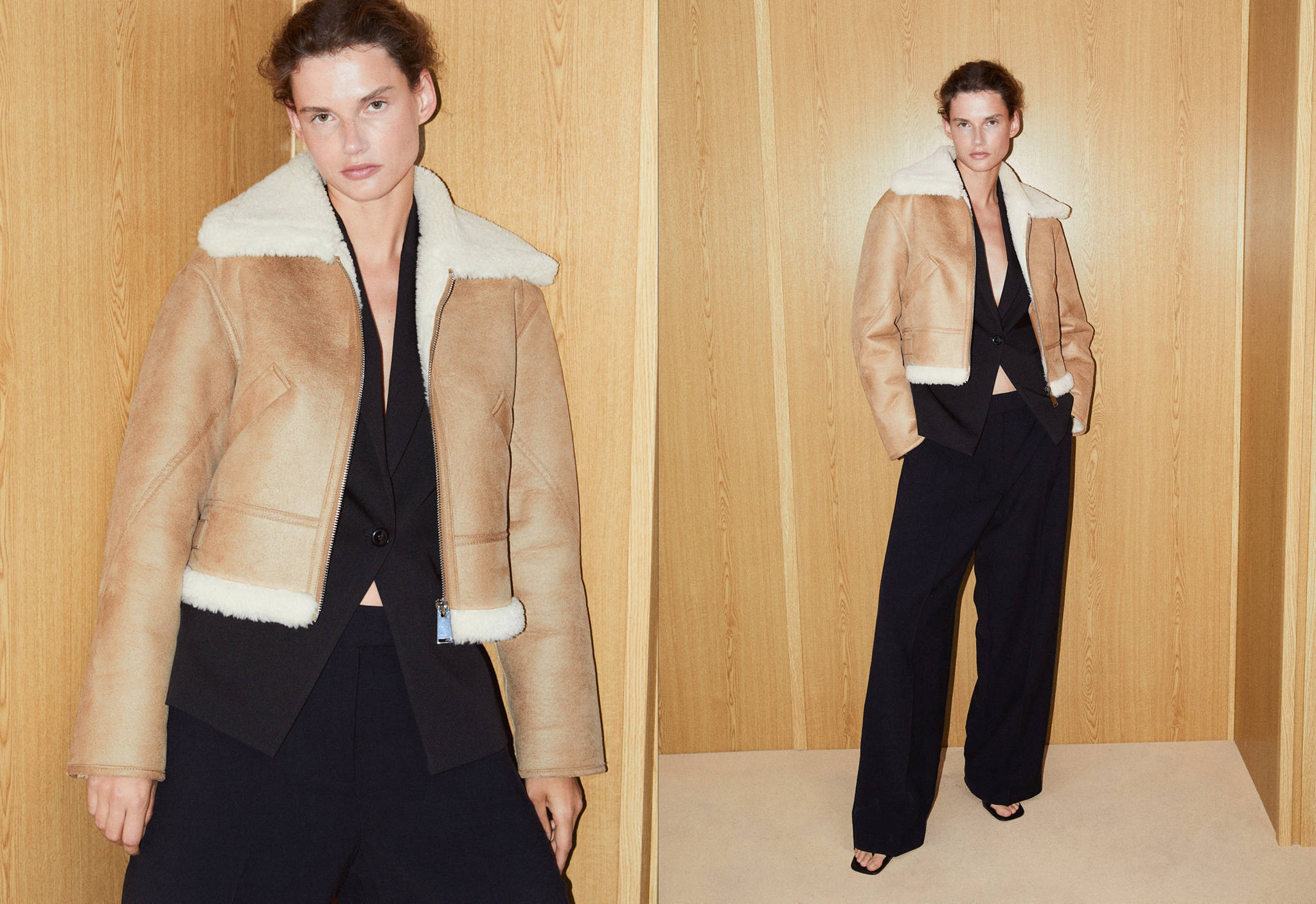 Blouson court double face - Plan panoramique