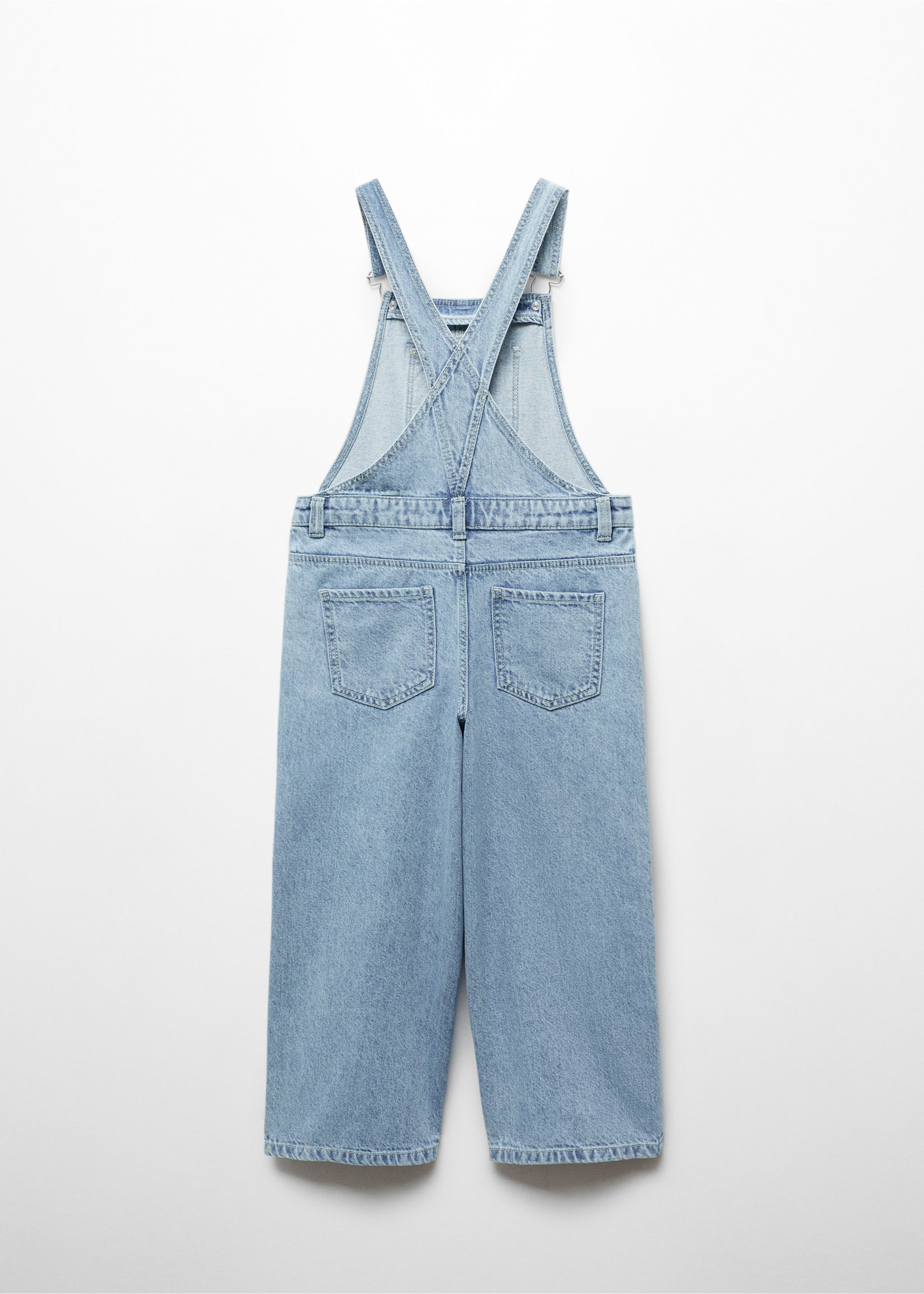 Lined denim dungarees - Reverse of the article