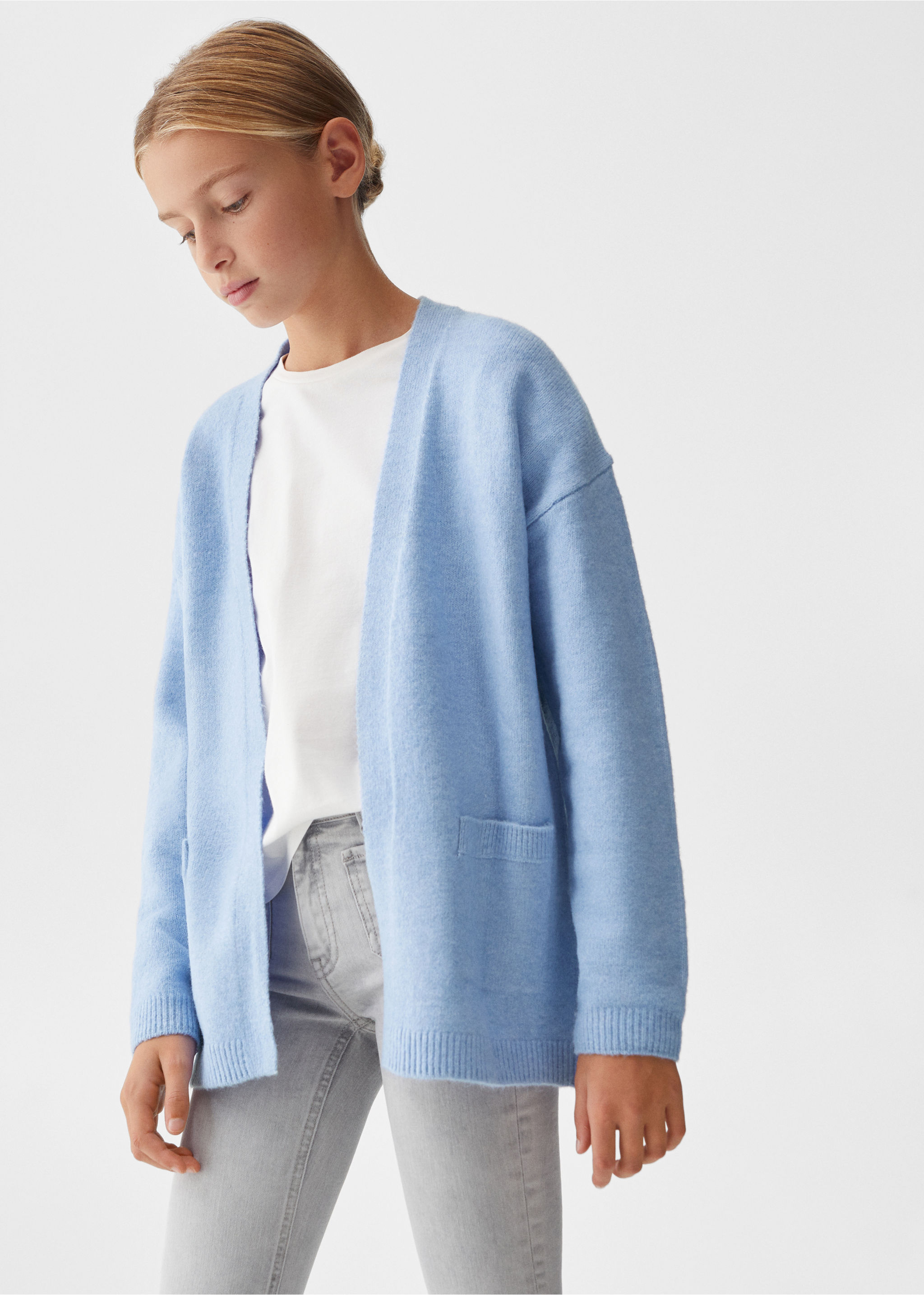 Knit long cardigan - Medium plane