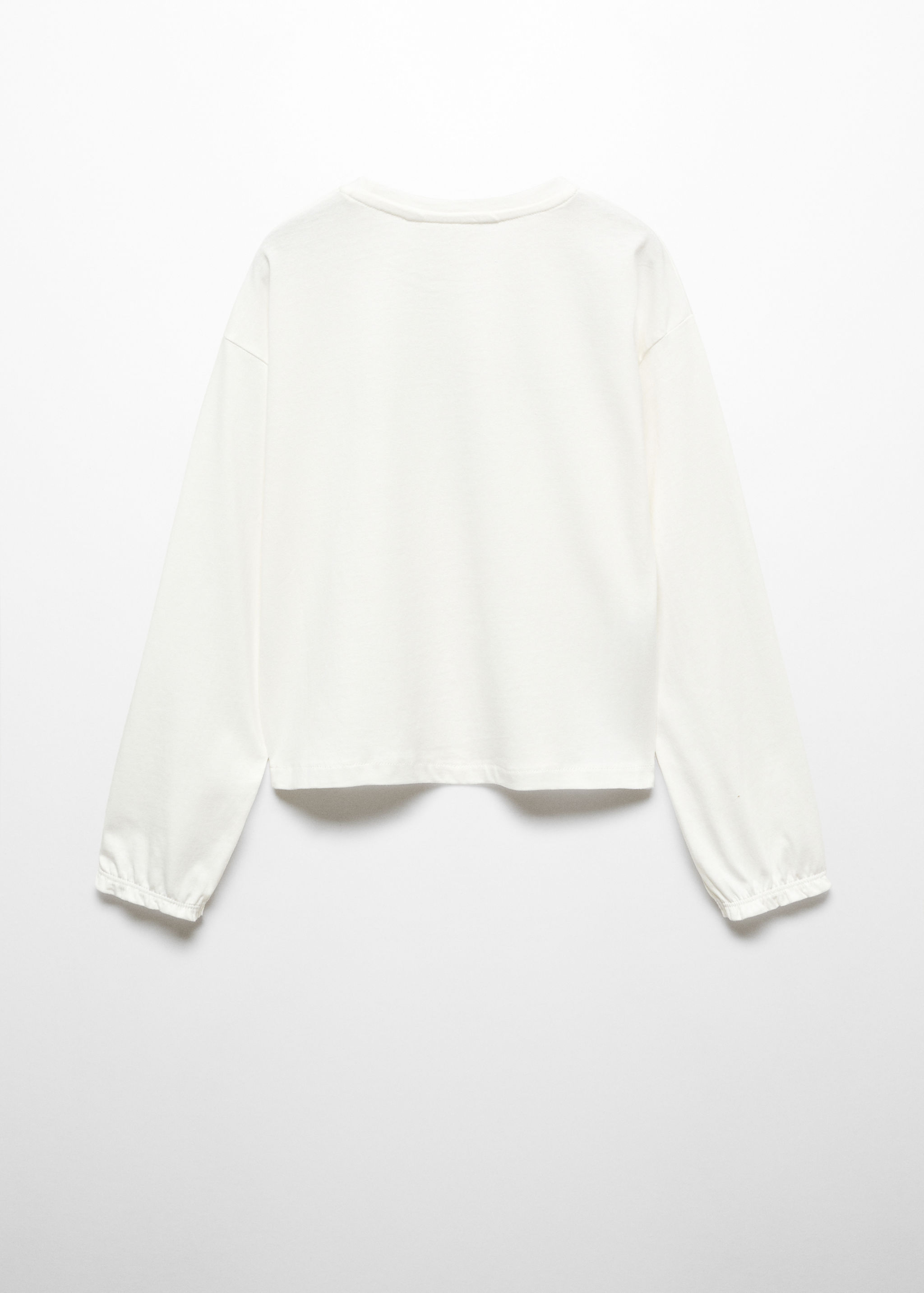 Printed cotton-blend T-shirt - Reverse of the article