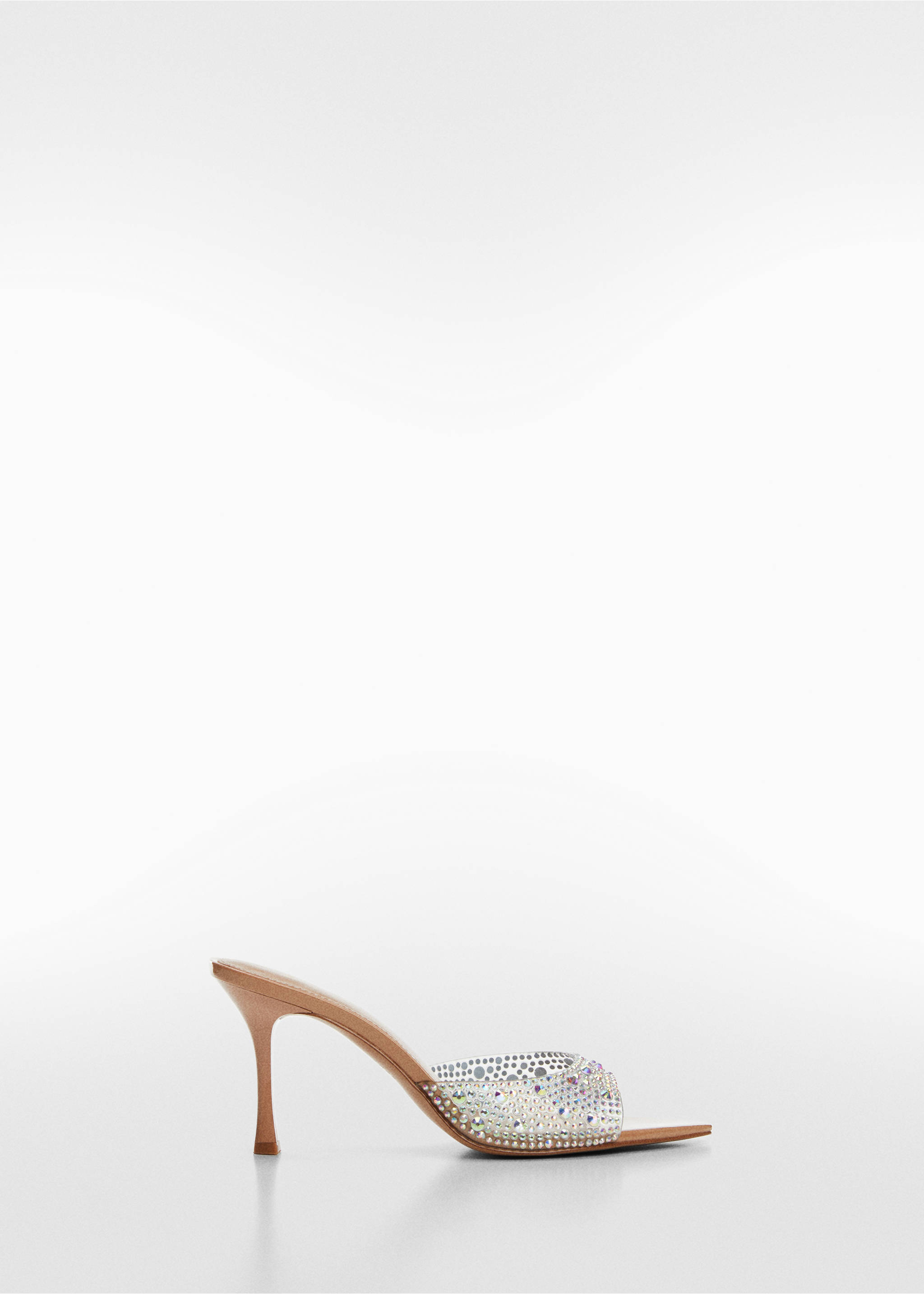 Glitter high-heeled sandals - Article without model, Nude. Ref: 57076008-00.