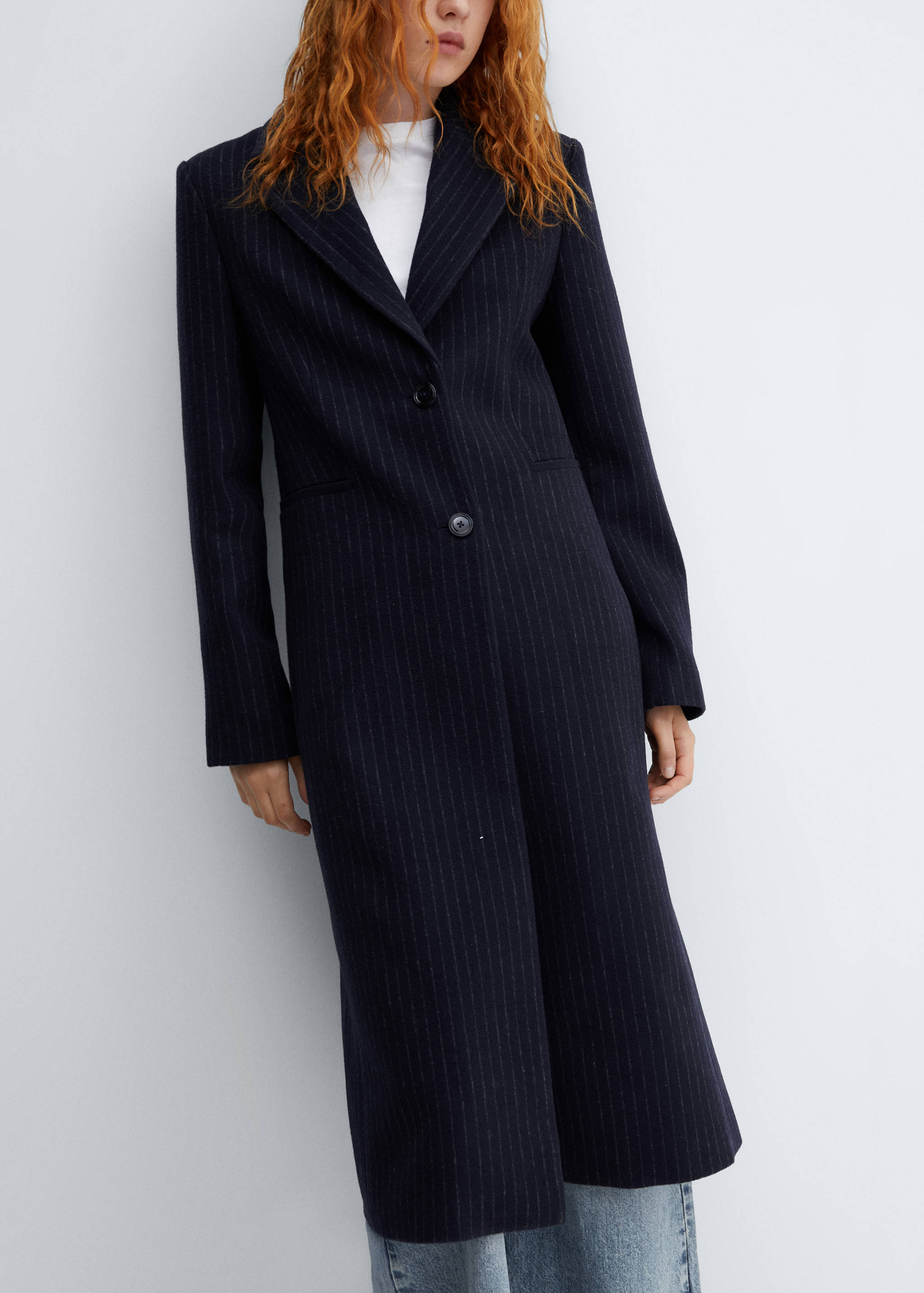 Striped wool coat - Details of the article 6