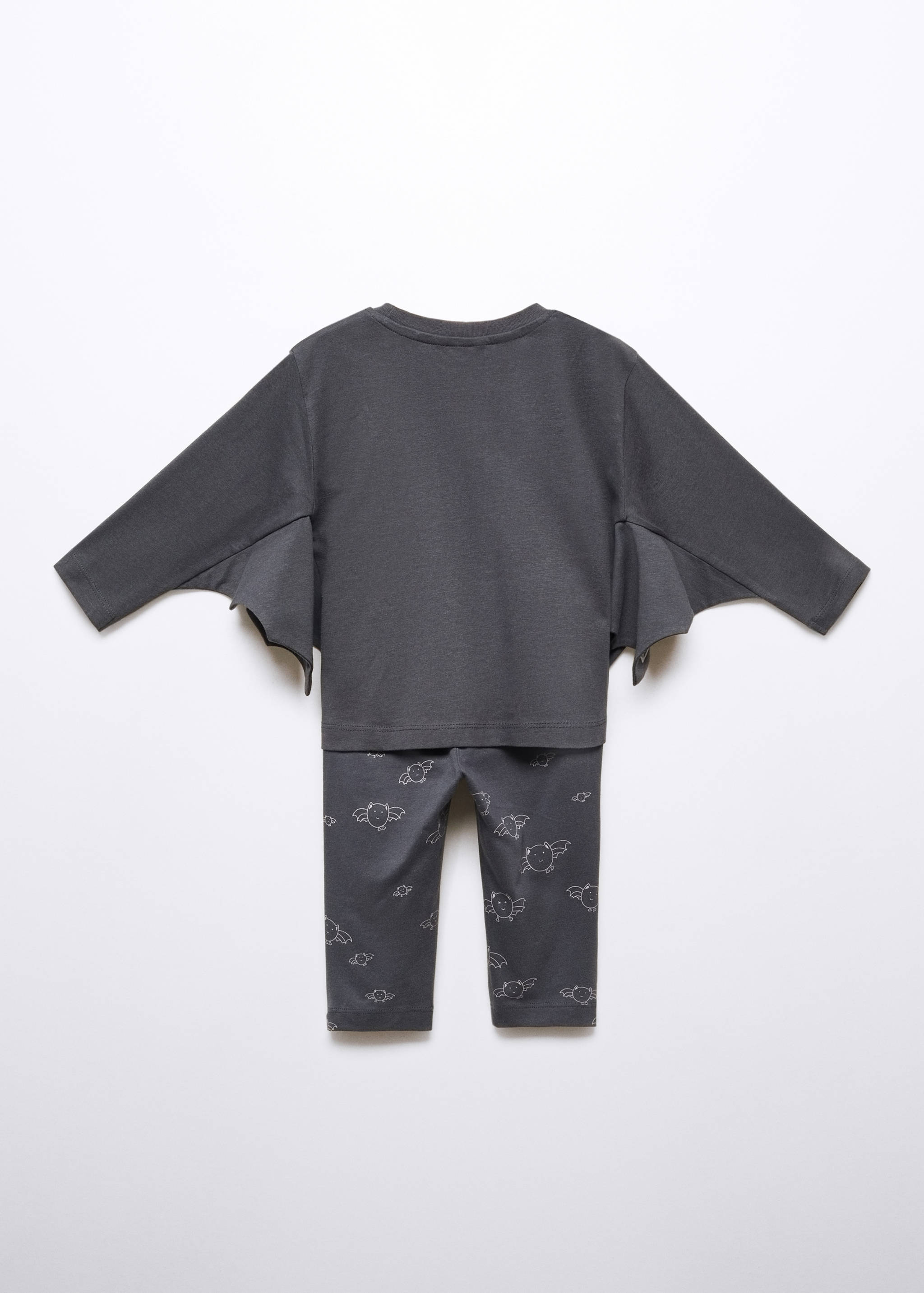 Langer Fledermaus-Pyjama - Rückseite des Artikels