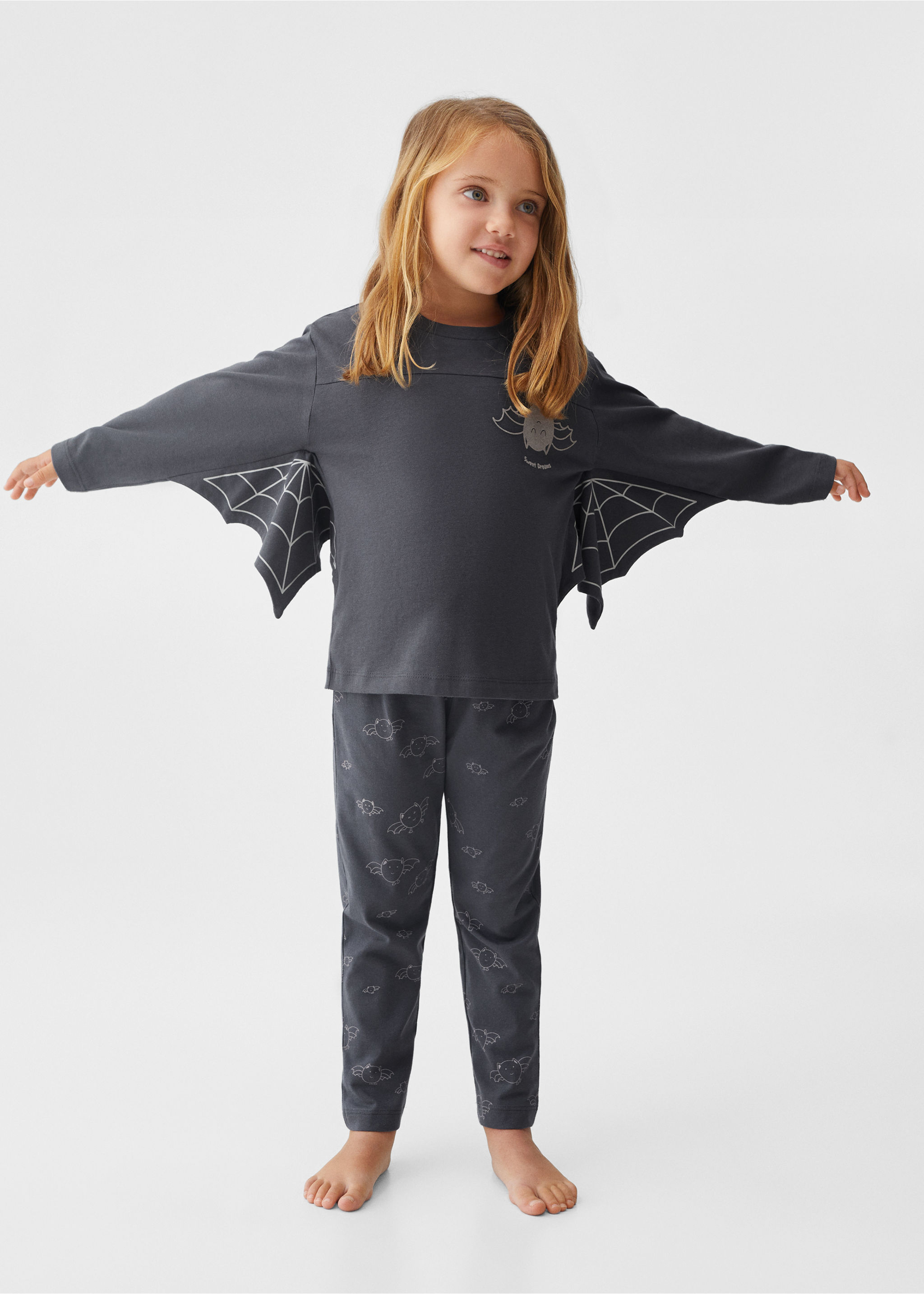 Pyjama long chauve-souris - Plan général