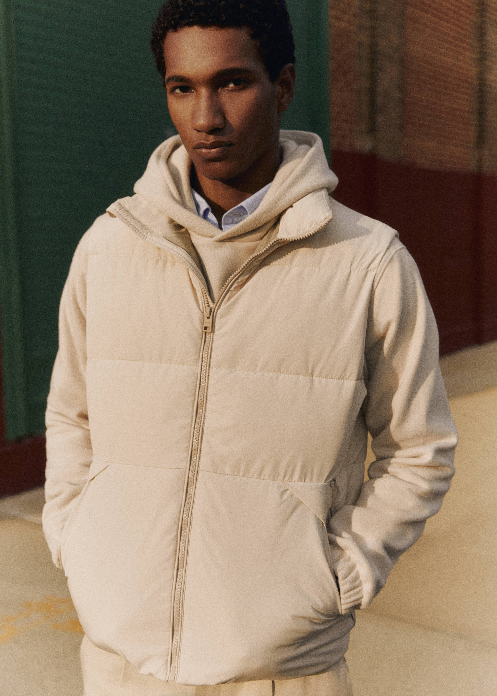 Water-repellent quilted vest - Details of the article 5