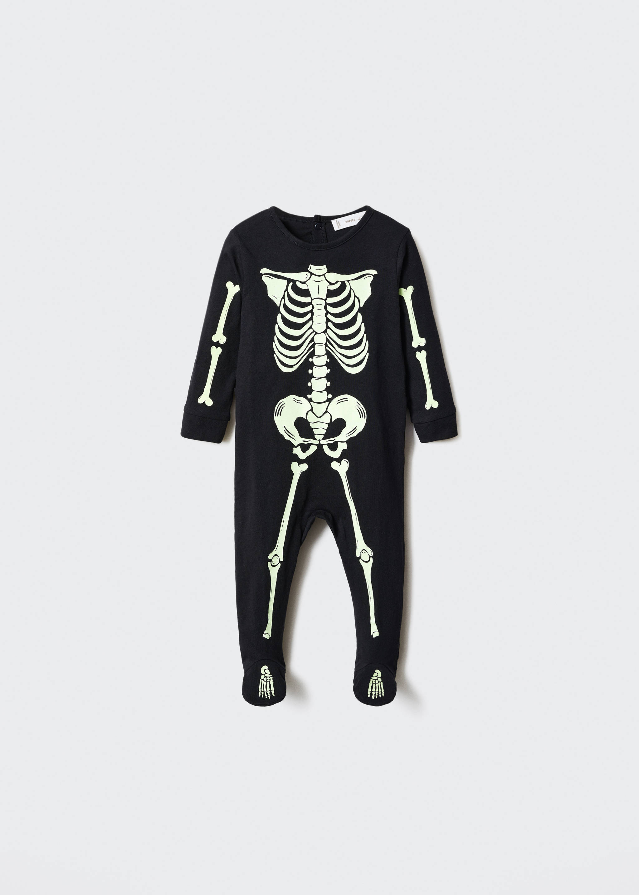 Pyžamo s kostrou svítící ve tmě - Zboží bez modelu