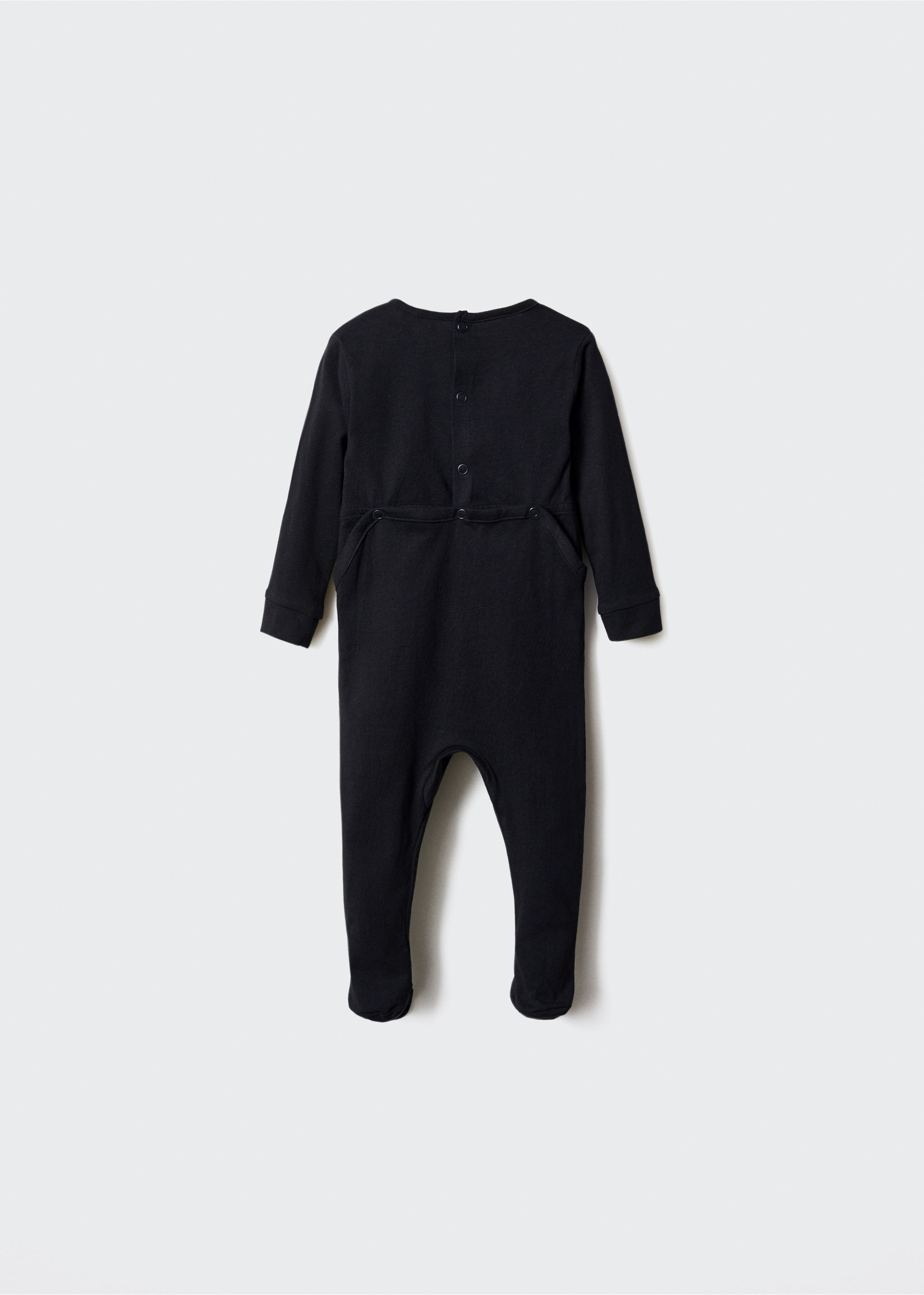 Pyjamas med skjelett som lyser i mørket - Baksiden av artikkelen